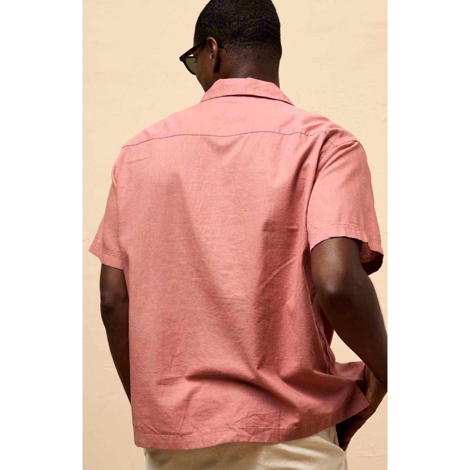 American Eagle Outfitters VINTAGE American Eagle Poolside Men’s Button Up Berry XL Red Cotton Woven Short Sleeve Pocket Beach 90s Mens Size US XL / EU 56 / 4 - 5 Thumbnail