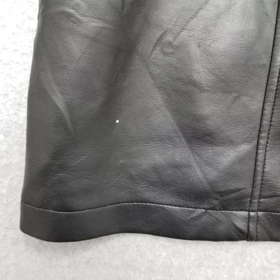 Other Highway Jacket Womens Medium Black Snap Pockets Faux Leather Size M / US 6-8 / IT 42-44 - 8 Thumbnail