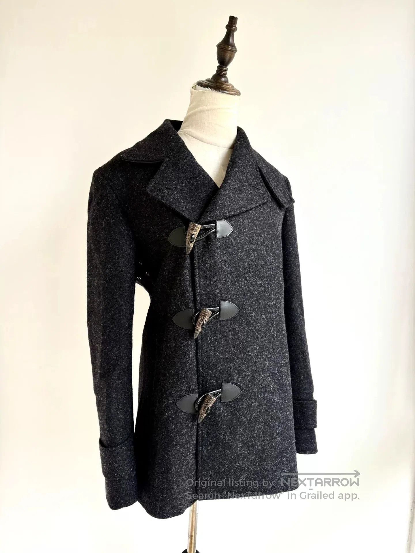 Vivienne Westwood vivienne westwood black gray leather coat. Size L / US 10 / IT 46 - 3 Thumbnail