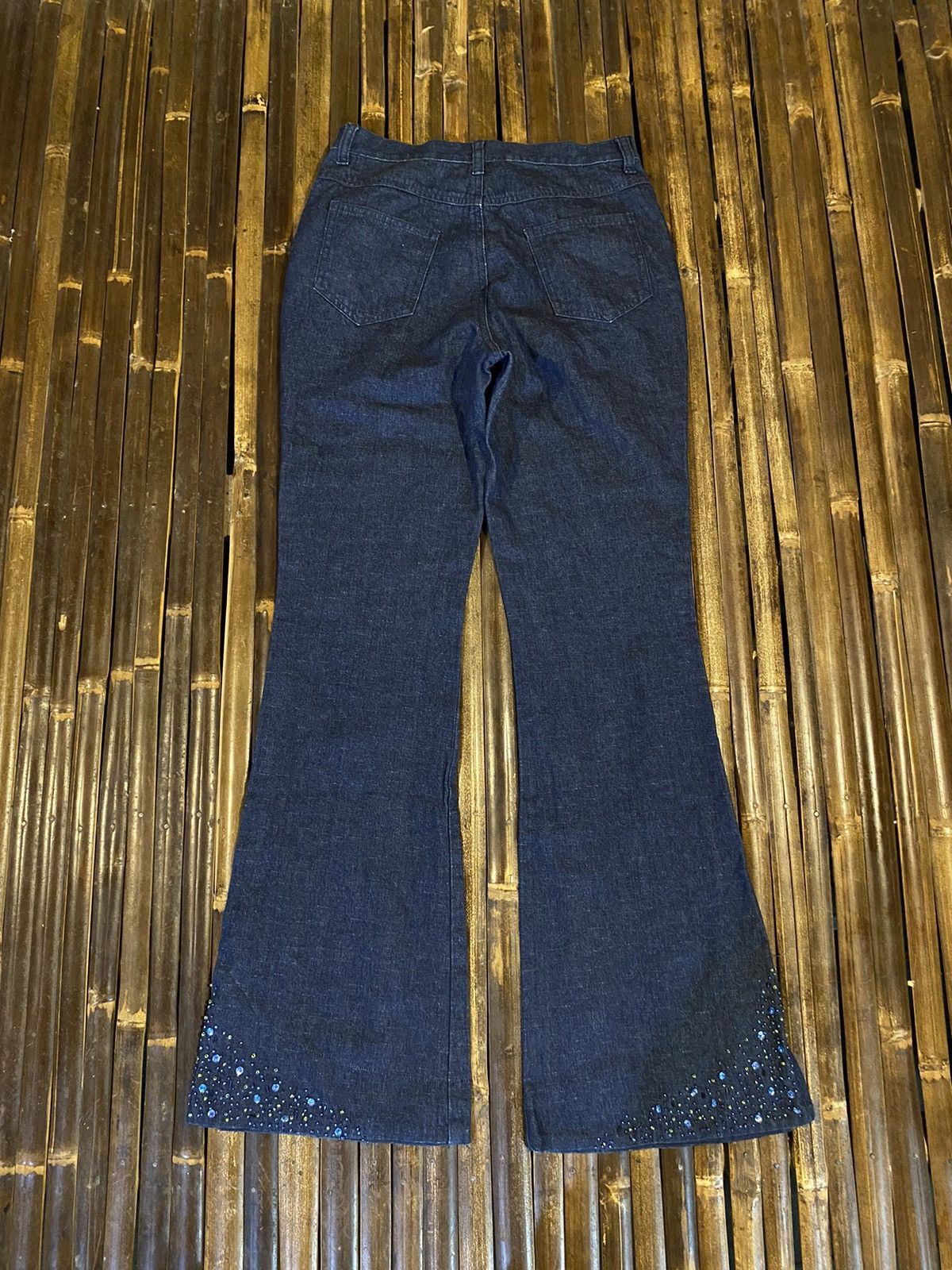 Japanese Brand BACK & FORTH FLARE DENIM PANTS Size 28" / US 6 / IT 42 - 3 Thumbnail