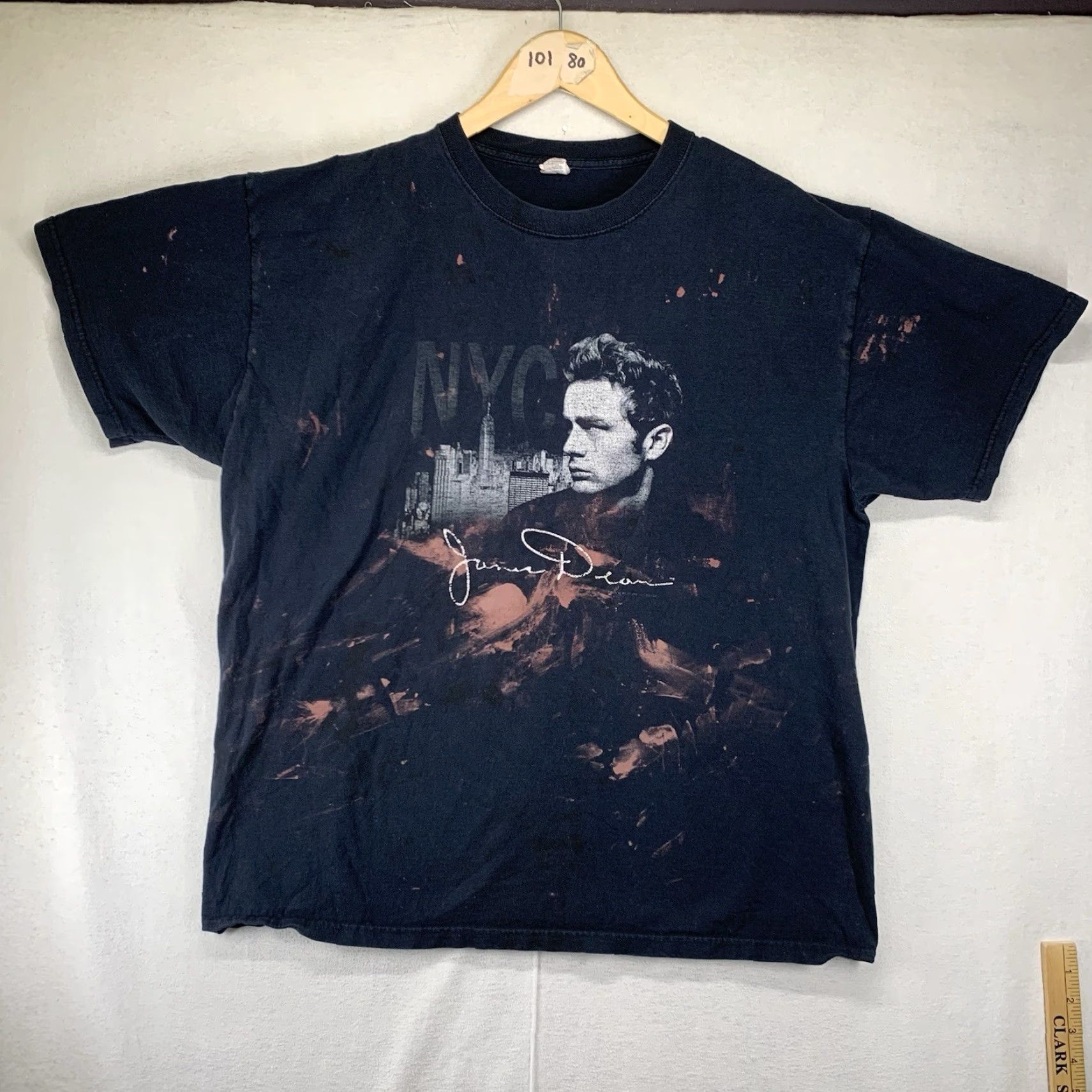Gildan VINTAGE James Dean T-Shirt XL Black 50s Art Rock Grunge Morrissey Logo Graphic Printed Short Sleeve Crew Neck Gildan Cotton Limited Edition Mens Size US XL / EU 56 / 4 - 2 Thumbnail