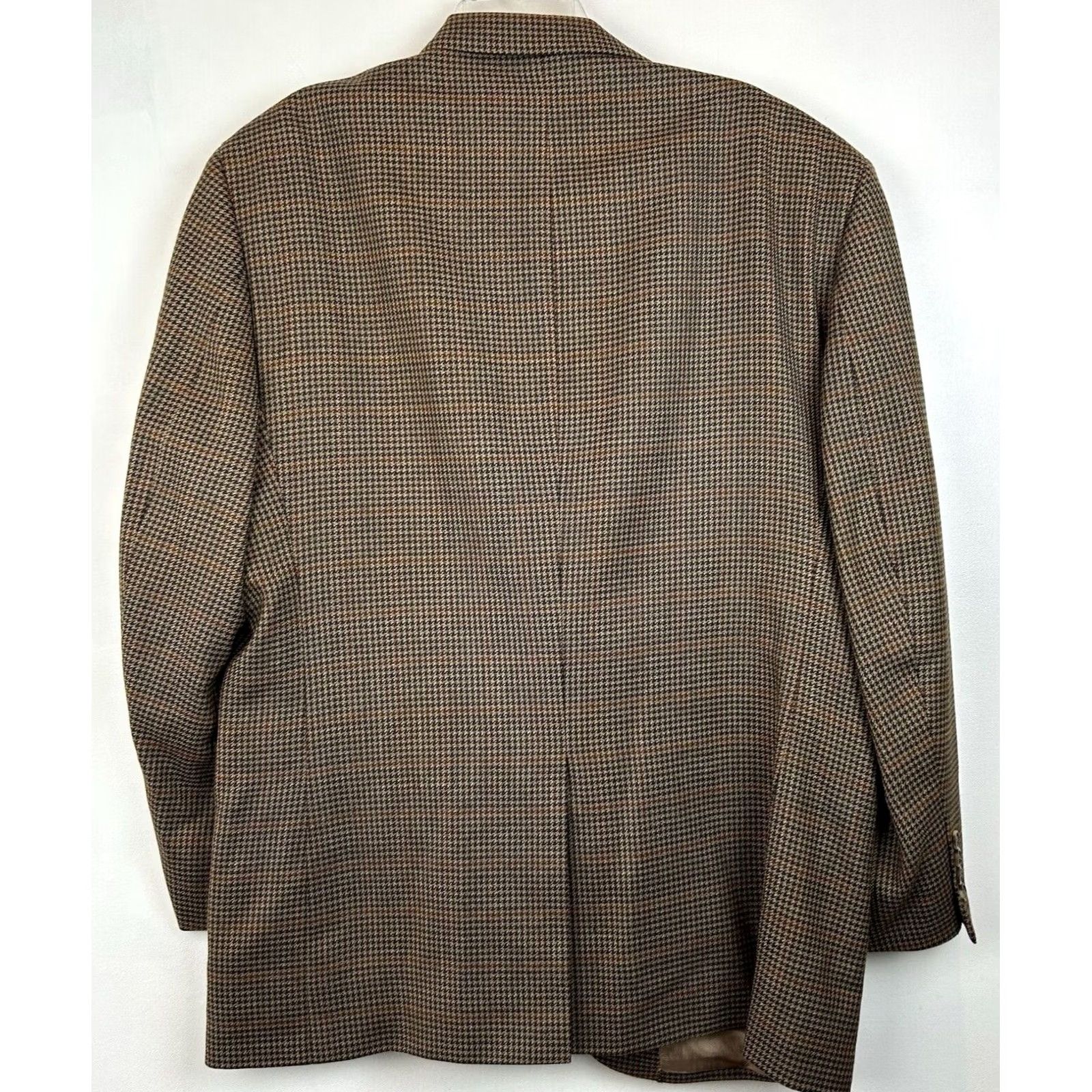 Jos. A. Bank Jos. A. Bank Sport Coat Mens 46R Wool Houndstooth Notch Two-Button Single-Breasted Blazer Size 46R - 2 Thumbnail
