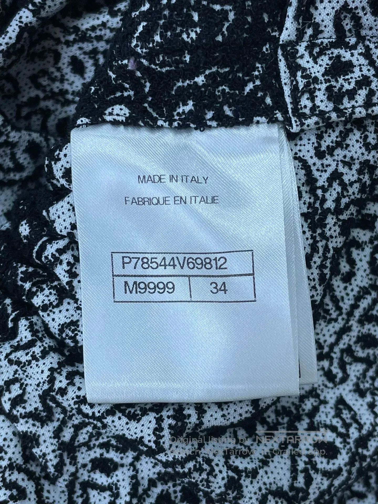 Chanel Chanel 25M Black Logo Print Dress. Size US 34 / EU 50 - 5 Thumbnail