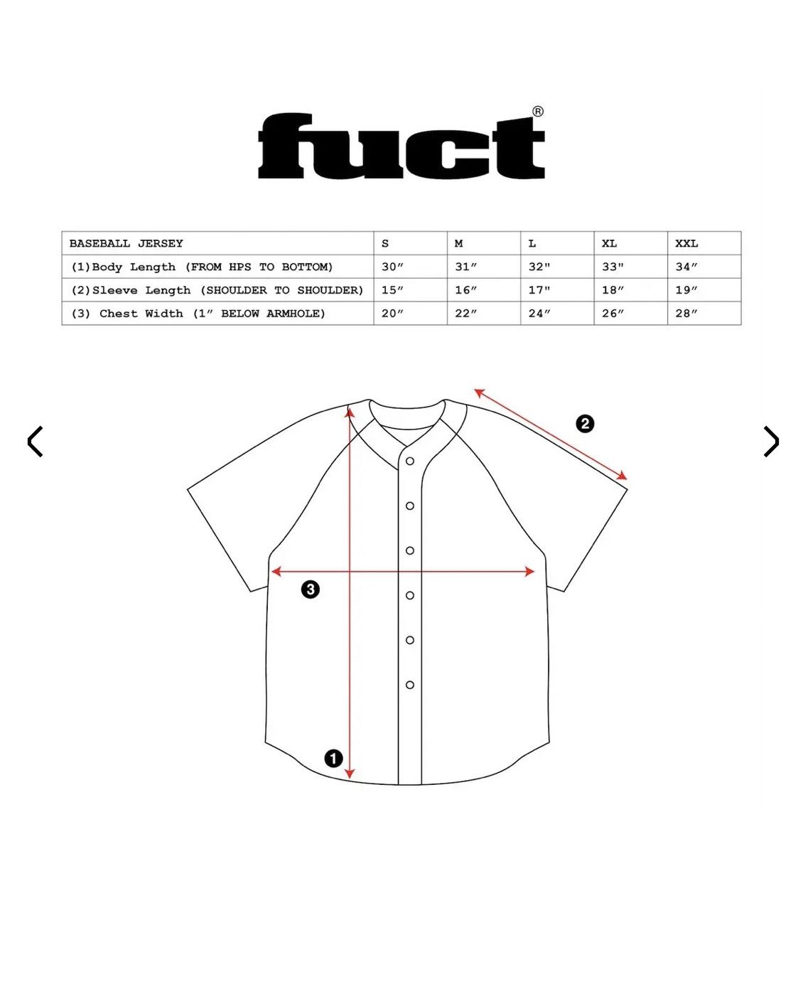 FUCT FUCT OG LOGO BASEBALL JERSEY x MLB Size US M / EU 48-50 / 2 - 6 Thumbnail