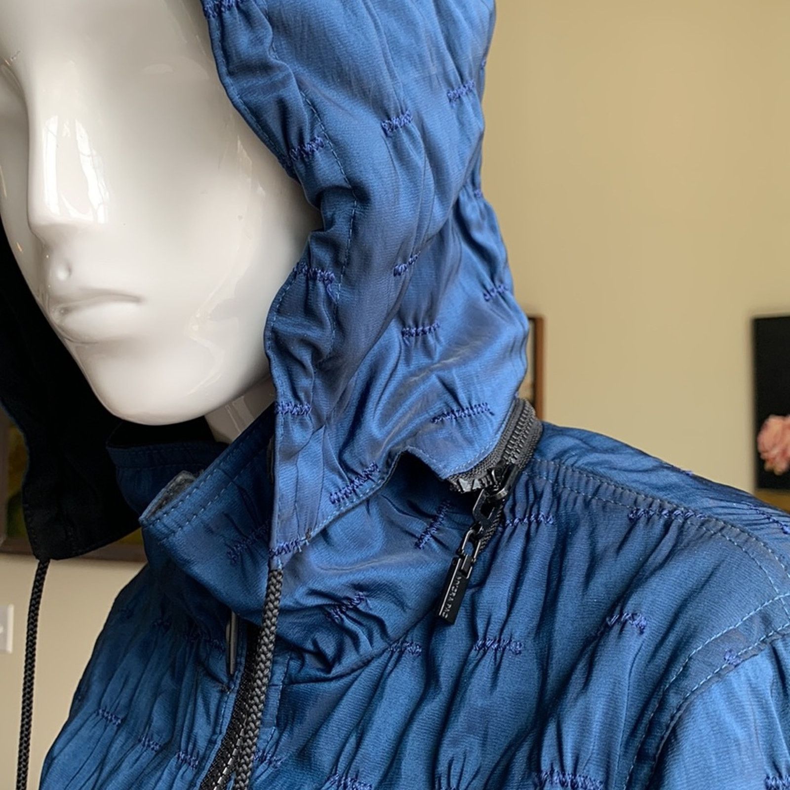 Vintage Mycra pac reversible blue travel raincoat jacket Size XS / US 0-2 / IT 36-38 - 5 Thumbnail