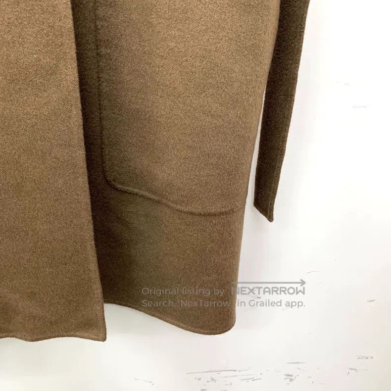 Hermes Hermes Brown Fringe Cashmere V-Neck Belted Sleeveless Over Size XXS / US 00 / IT 34 - 4 Thumbnail