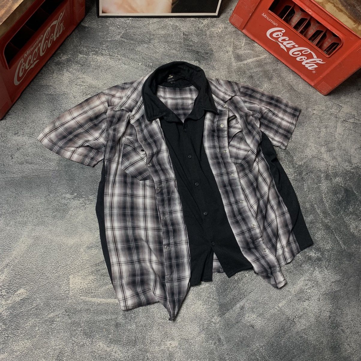 semanticdesign ‼️RARE‼️ Semantic Design Punk Style Double Button Up Shirt Size US L / EU 52-54 / 3 - 2 Thumbnail