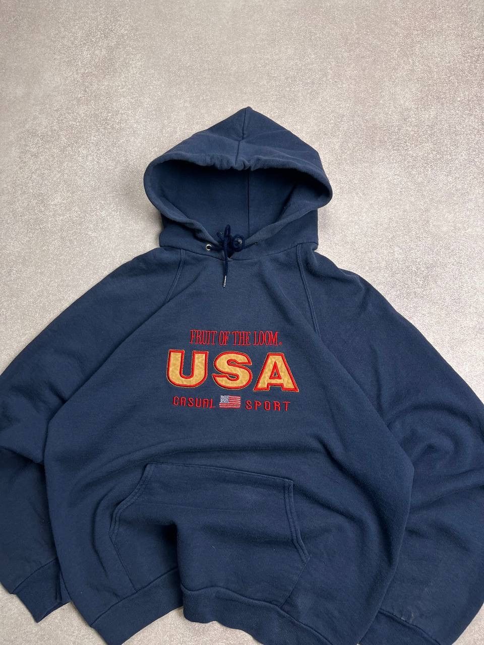 Other VINTAGE USA SPORT EMBROIDERY BOXY HOODIE Y2K L Size US L / EU 52-54 / 3 - 2 Thumbnail