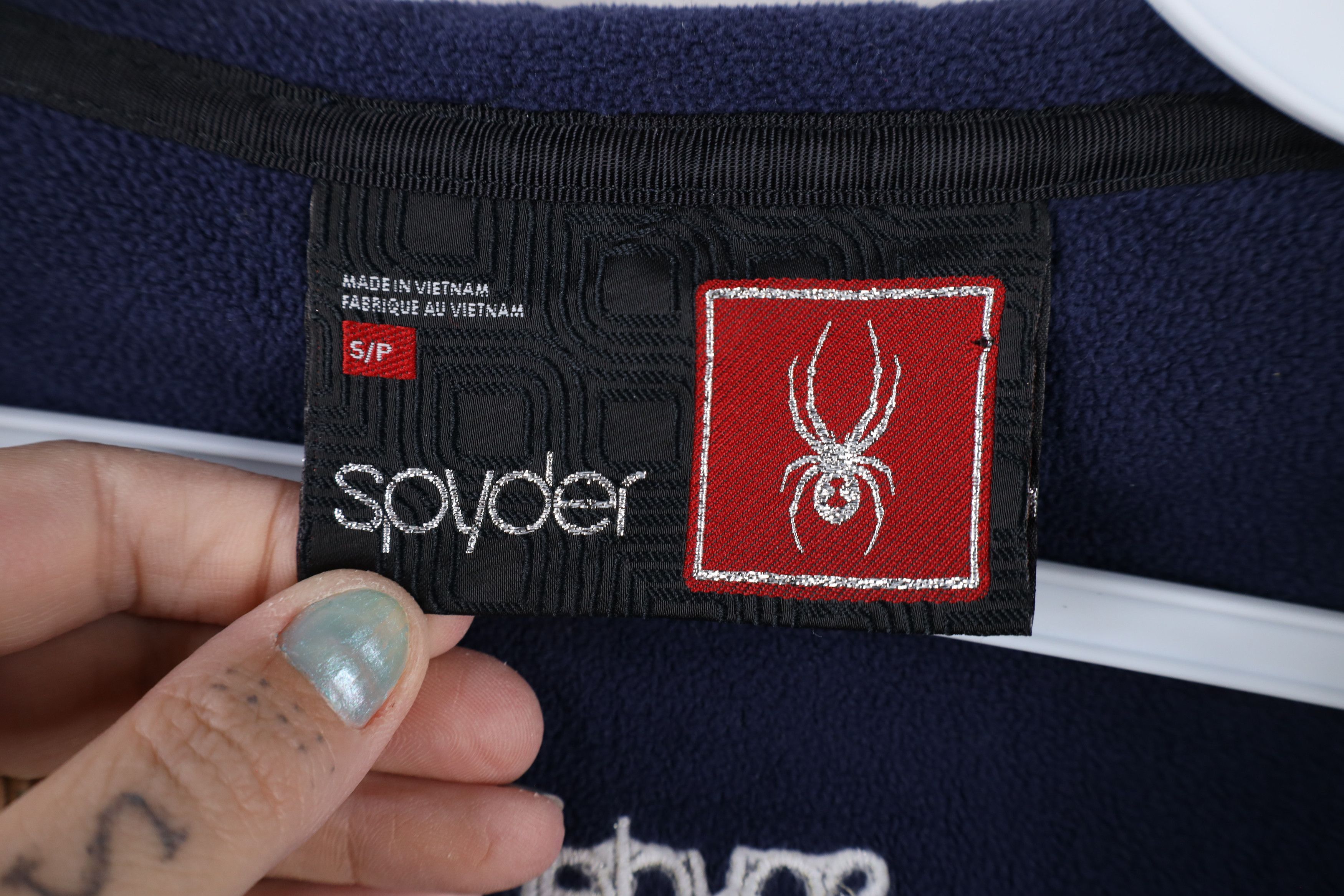 Spyder × Vintage Spyder Out Core Chunky Cable Knit Major Sweater Jacket Blue Size S / US 4 / IT 40 - 10 Thumbnail