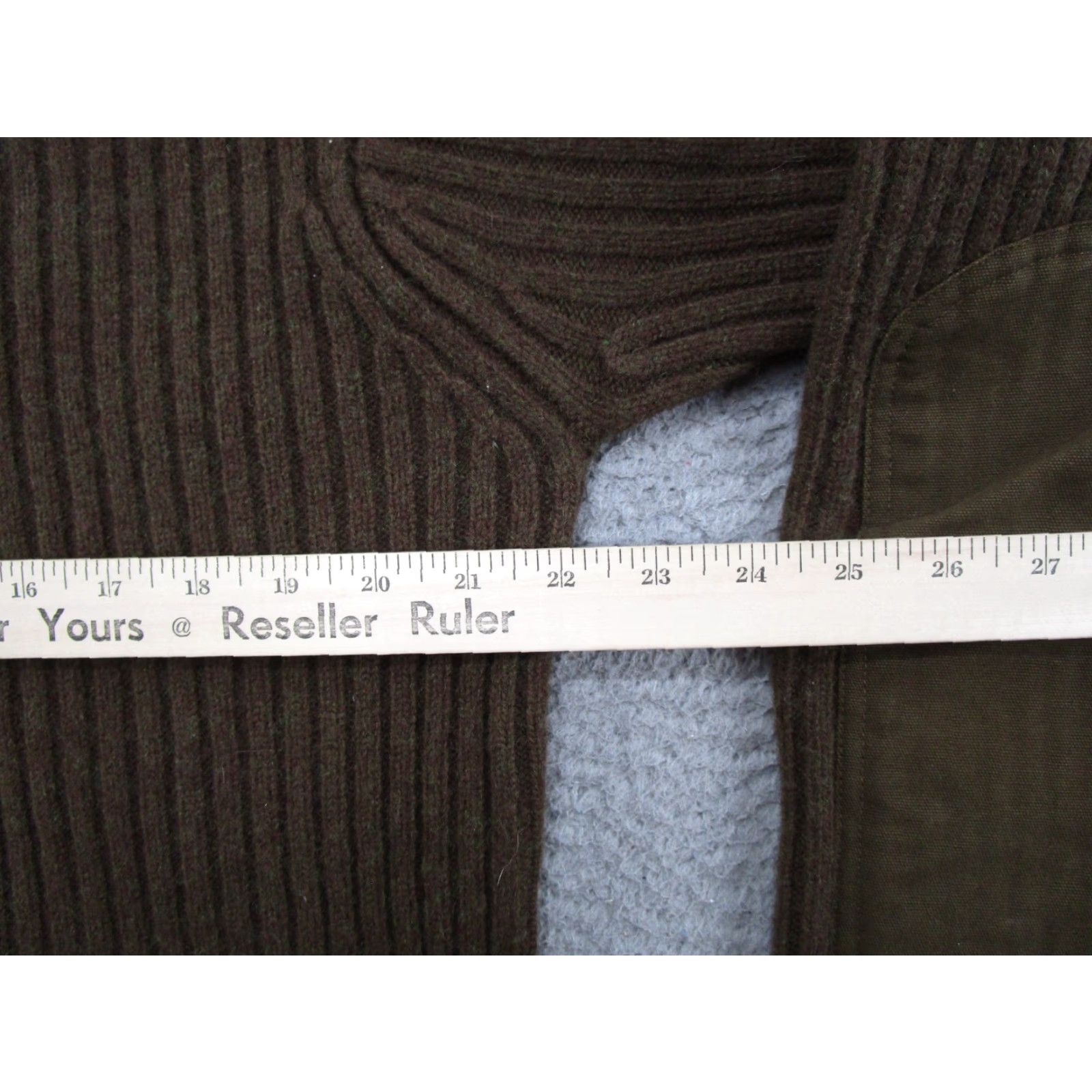 Vintage VINTAGE LL Bean Commando Sweater Mens Size L Merino Lambswool Olive Brown Rugged Logo Crew Neck Heavyweight Pullover Knit Wool Military Theme 90s Mens Size US L / EU 52-54 / 3 - 4 Thumbnail