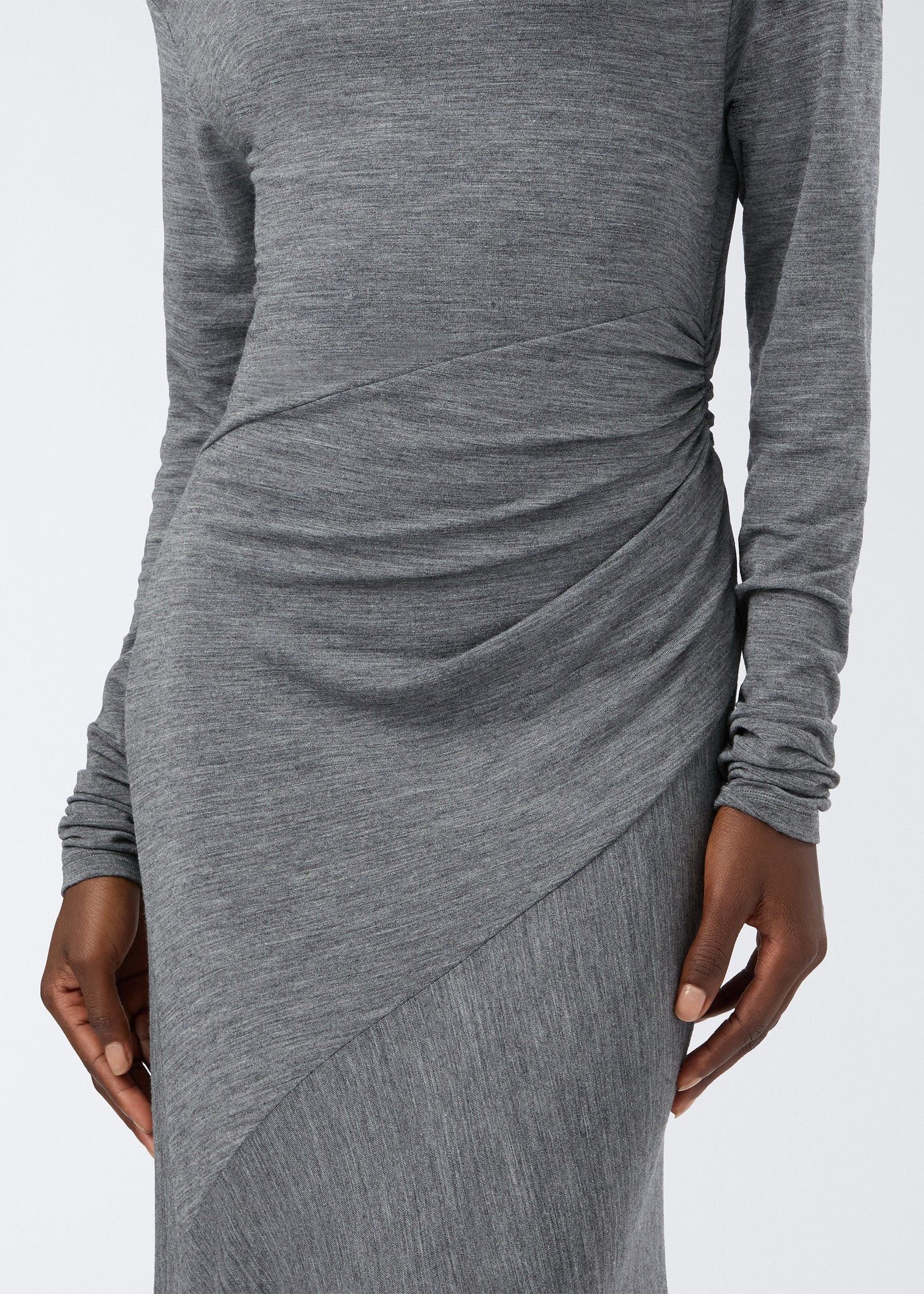 THE ANDAMANE o1s22i1n1024 Saba Jersey Dress in Grey Size S / US 4 / IT 40 - 4 Thumbnail