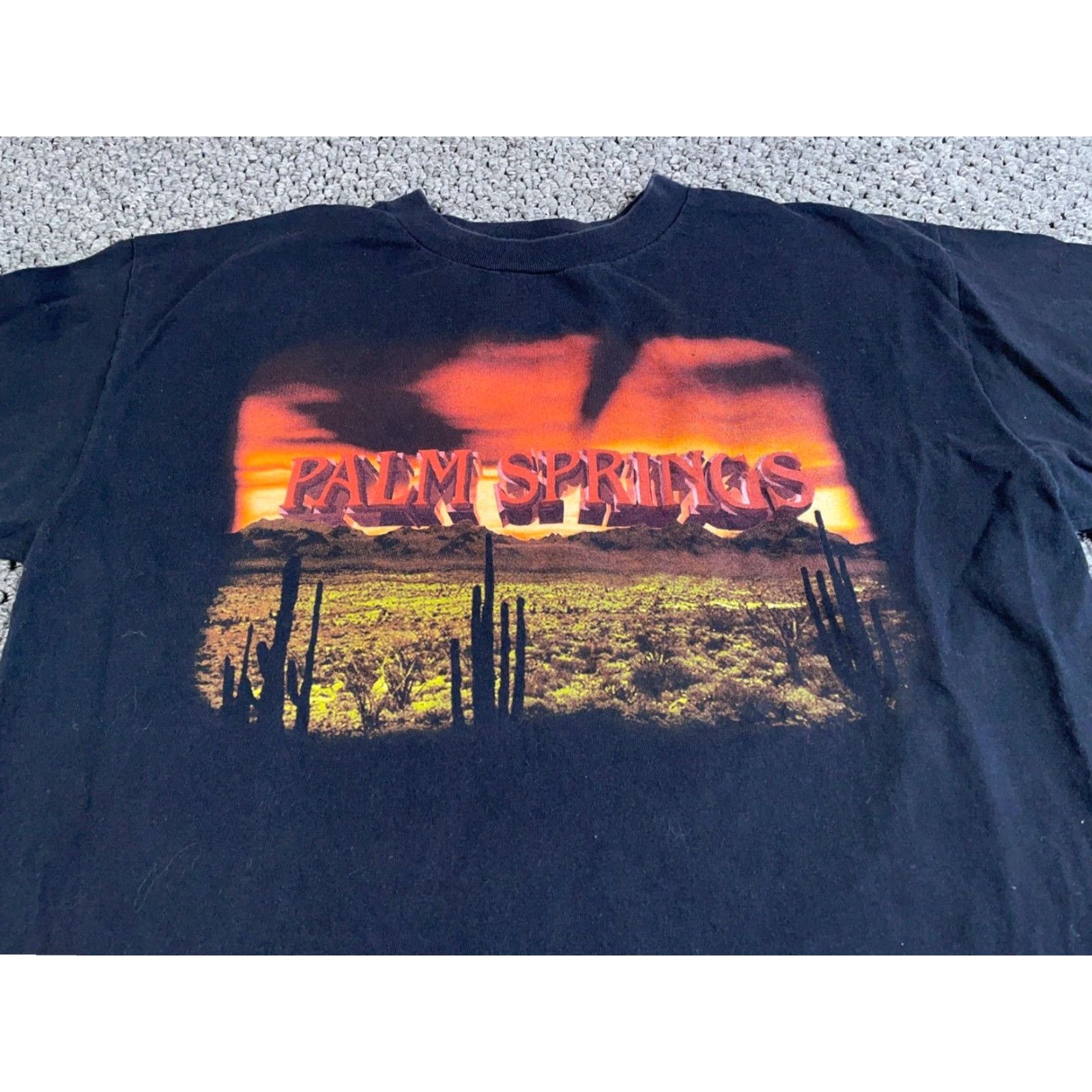 Vintage VINTAGE Murina Palm Springs California Graphic T-Shirt Adult XL Black 90s City Retro Men’s Shirt Size US XL / EU 56 / 4 - 4 Thumbnail