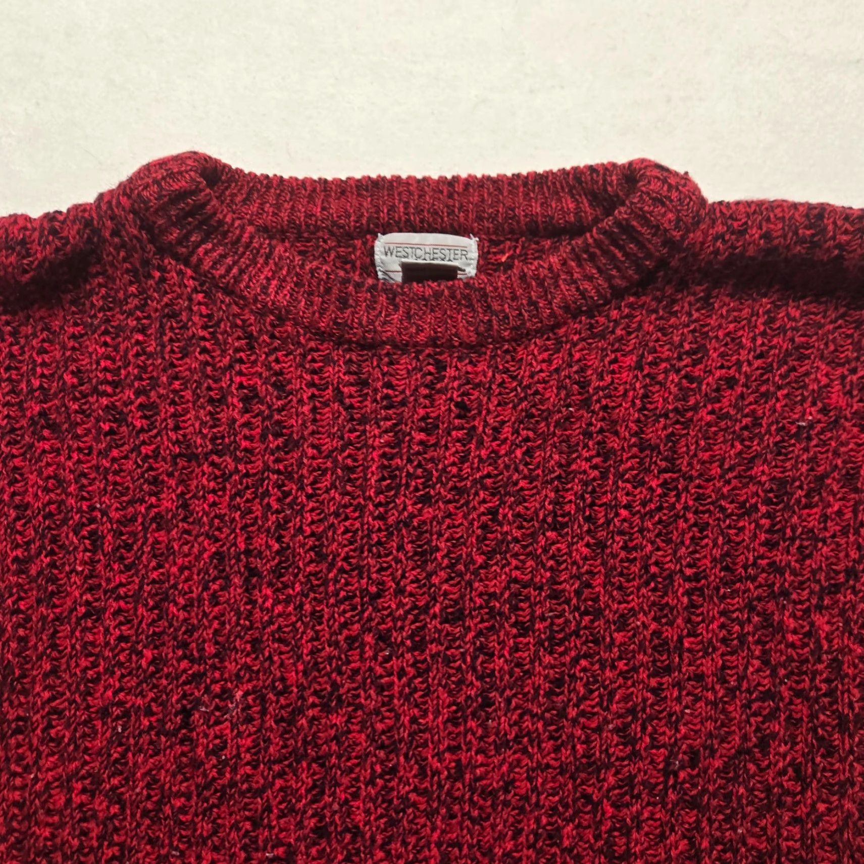 Vintage VINTAGE Westchester Classics Red Pullover Sweater Adult Men's Size L Wool Blend Casual V-Neck USA Size US L / EU 52-54 / 3 - 2 Thumbnail