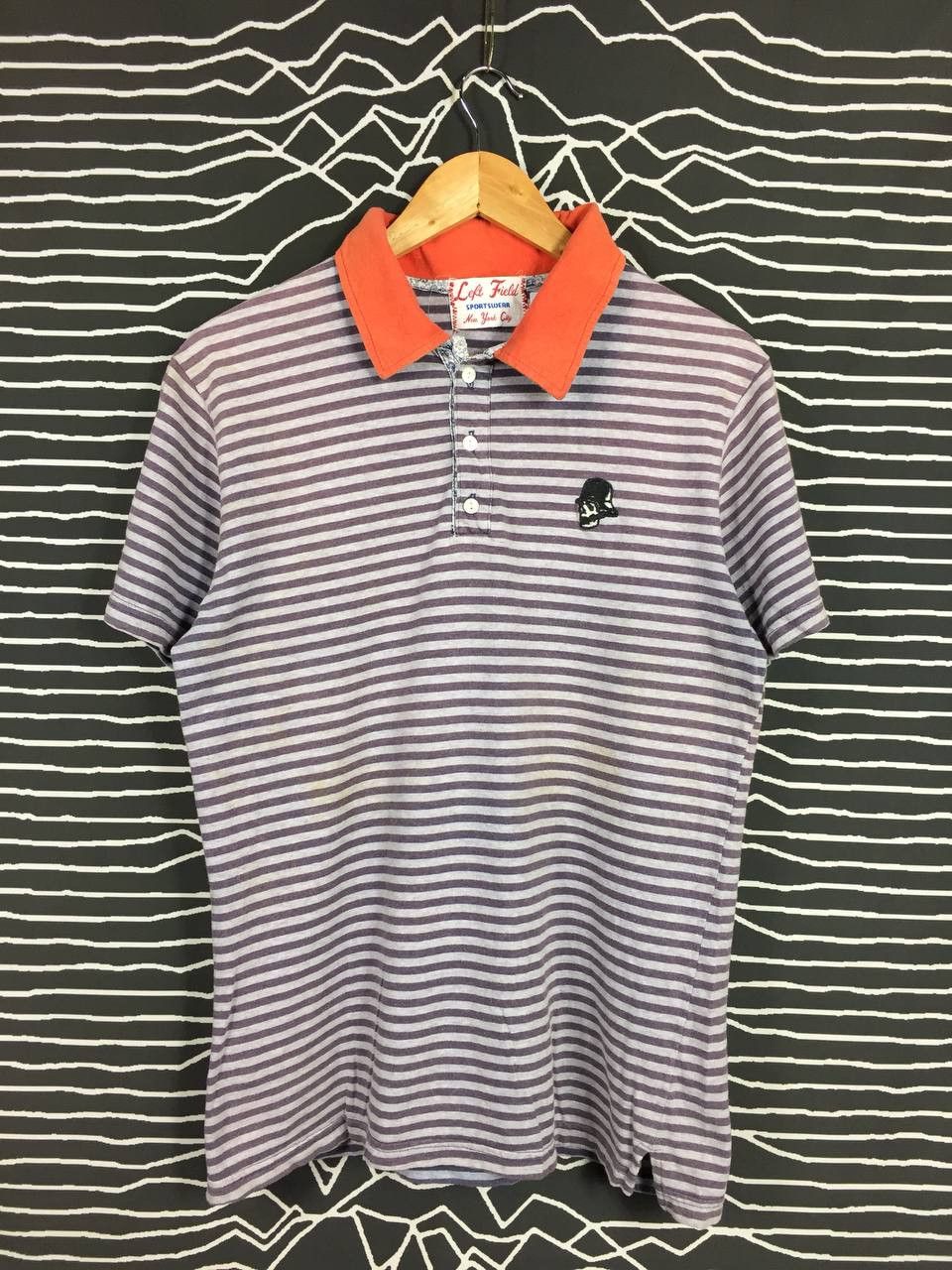 Left Field Nyc Left Field Sportswear NYC Skull Embroidered Logo Polo Tee Size US M / EU 48-50 / 2 - 2 Thumbnail