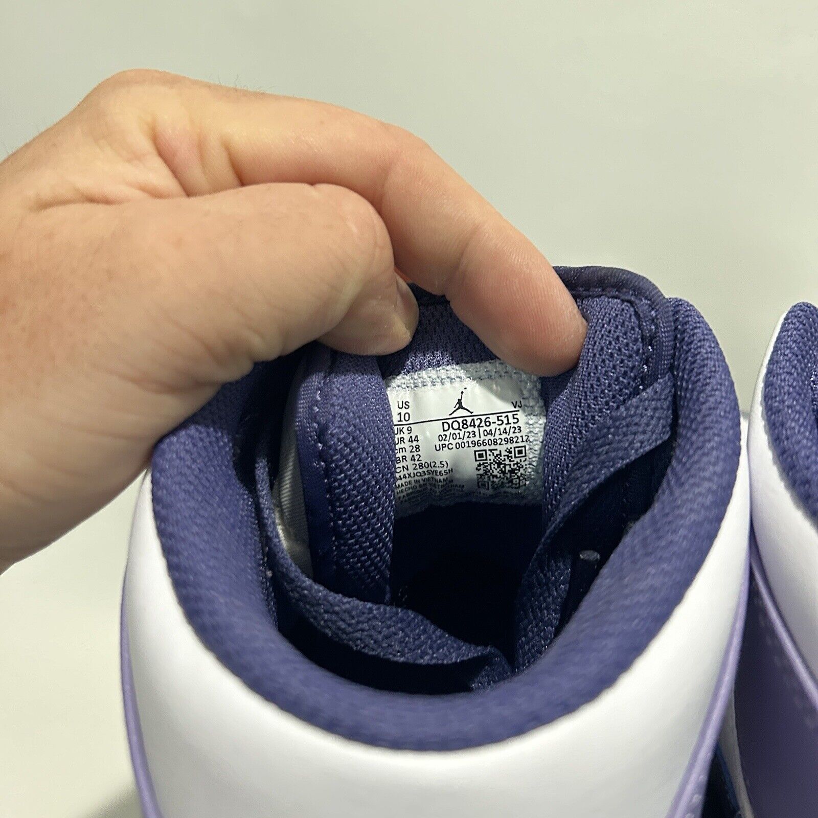 Nike Nike Air Jordan 1 Mid Retro “Sky J Purple” 2024 Size US 10 / EU 43 - 6 Thumbnail