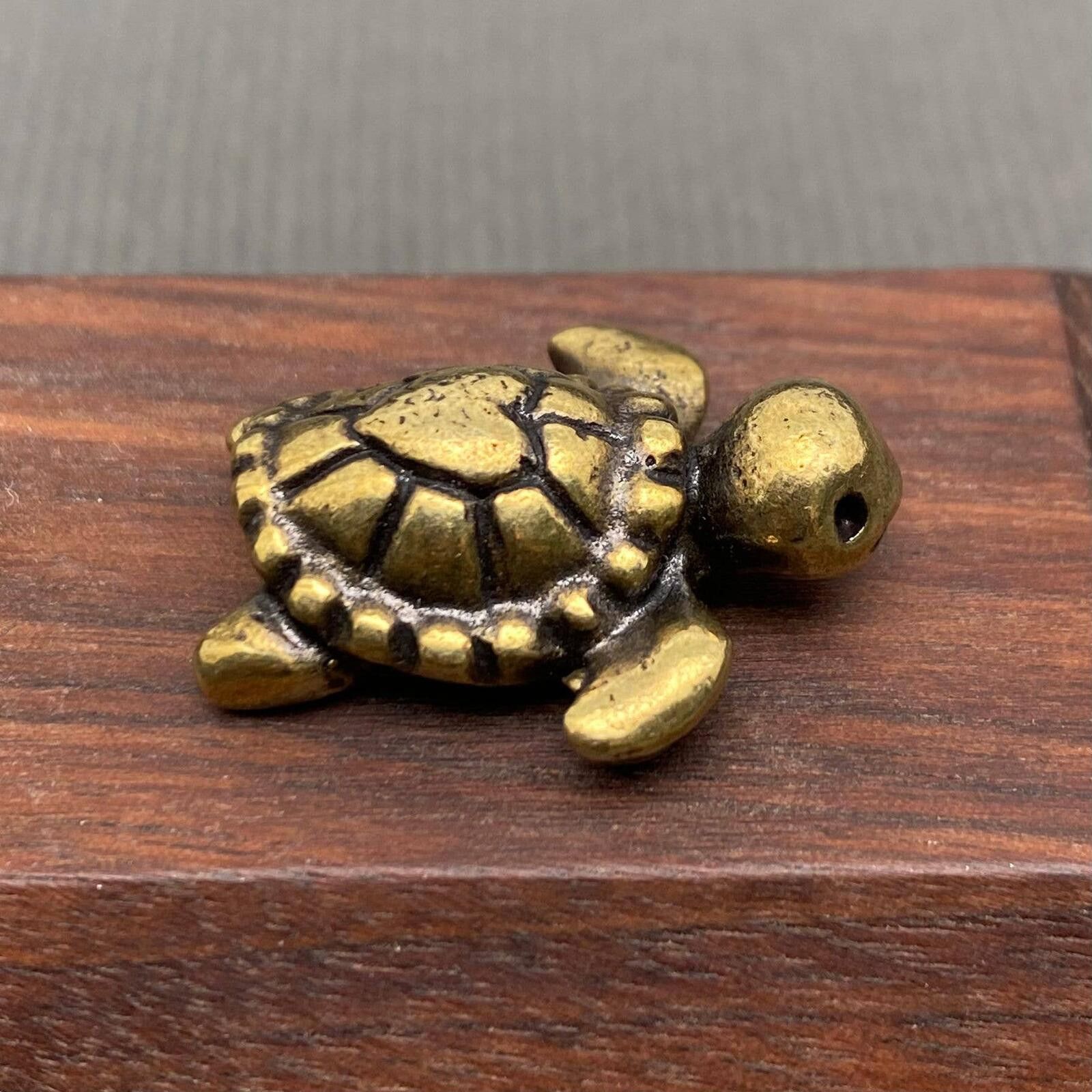 Genetic Manipulation Shinichiro Kuriya Brass Turtle Figurine Mini Miniature Size ONE SIZE - 4 Thumbnail