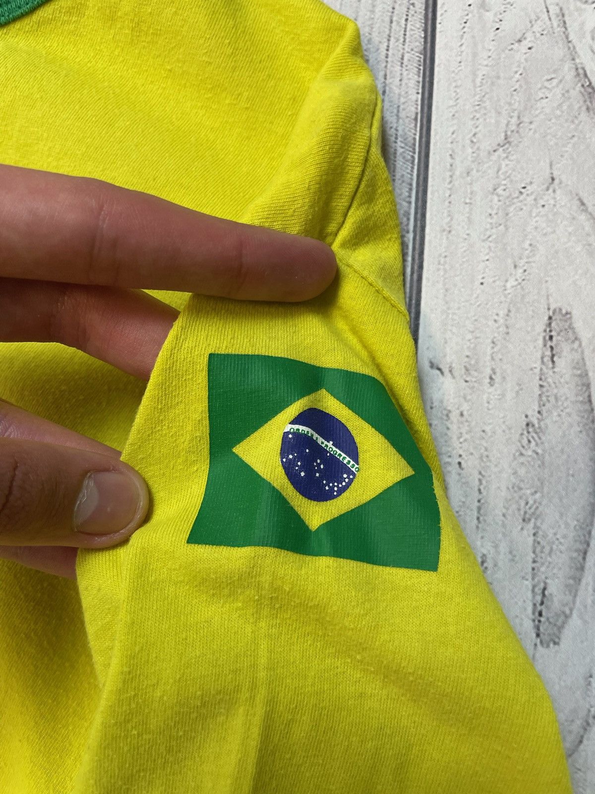 Other × Vintage Vintage Brasil big logo soccer tee yellow Brazil size M Size US M / EU 48-50 / 2 - 4 Thumbnail
