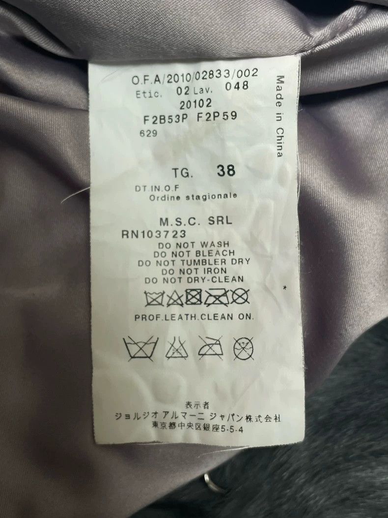 Emporio Armani Emporio Armani 10AW Show Twist Lamb Fur Jacket 2504-Nextarr Size XS / US 0-2 / IT 36-38 - 9 Thumbnail