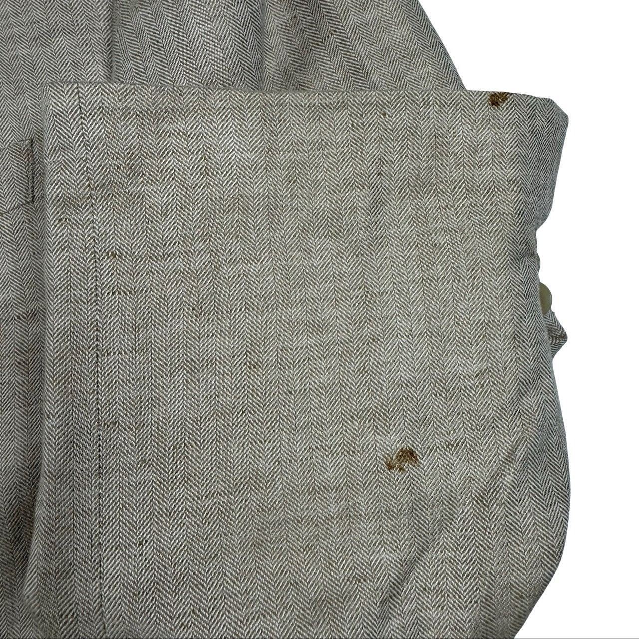 Jos. A. Bank Jos A. Bank 1905 Men's Linen Blend Blazer Jacket Beige Herri Size 46R - 13 Thumbnail