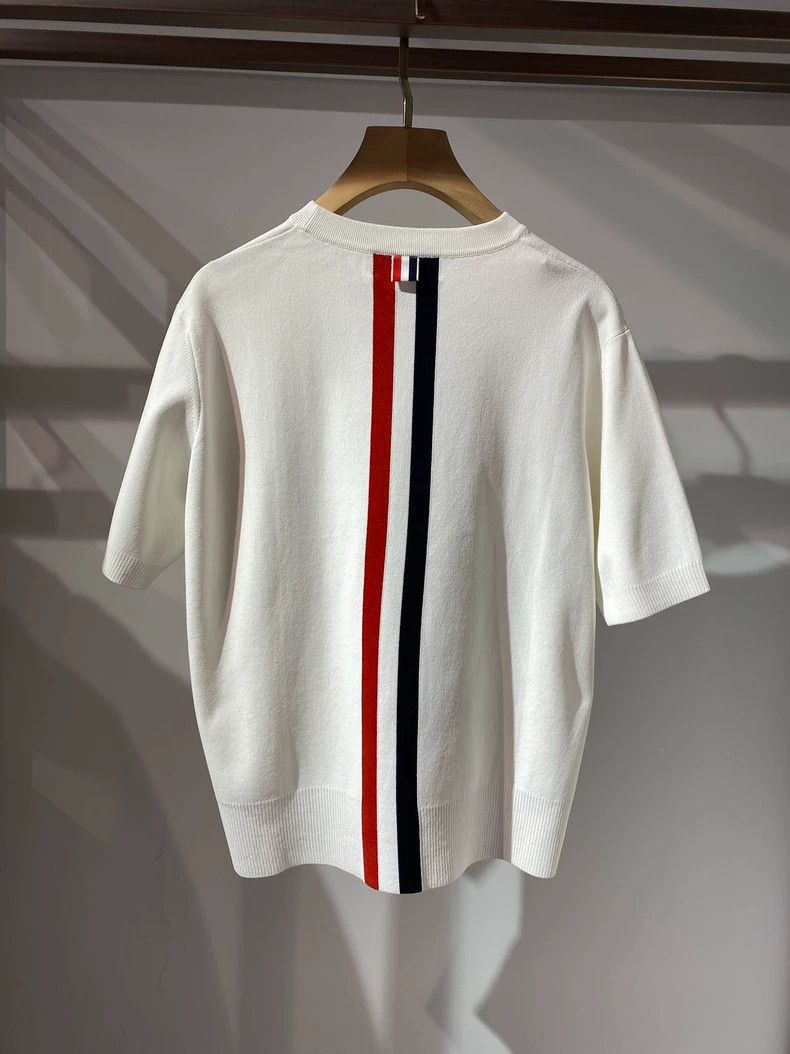 Thom Browne Thom Browne White knit short sleeves Size M / US 6-8 / IT 42-44 - 4 Thumbnail