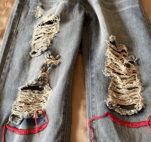 Vintage Retro punk denim pants Size US 31 - 7 Thumbnail