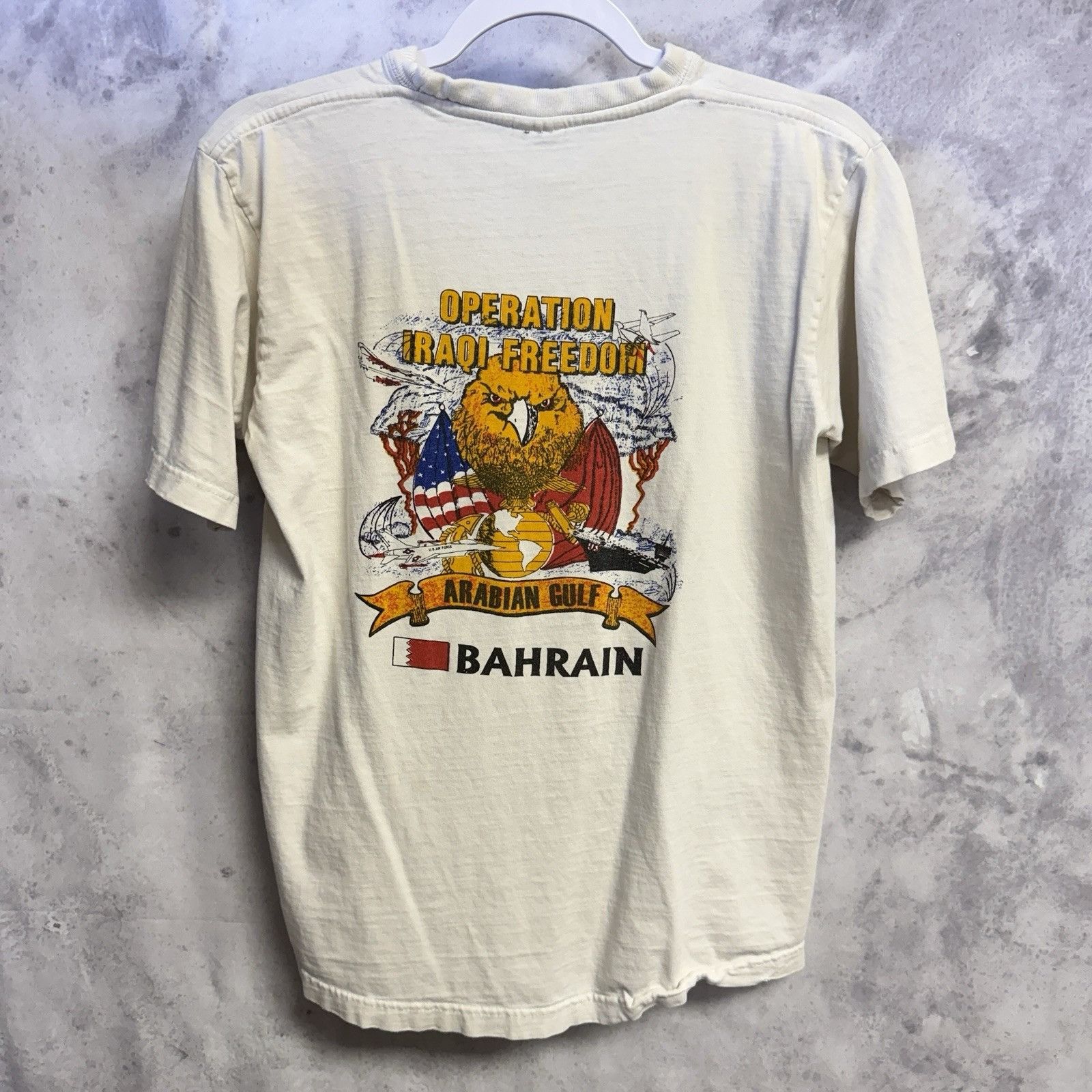 Vintage Vintage Operation Iraqi Freedom T Shirt White Adult Medium Size US M / EU 48-50 / 2 - 1 Thumbnail
