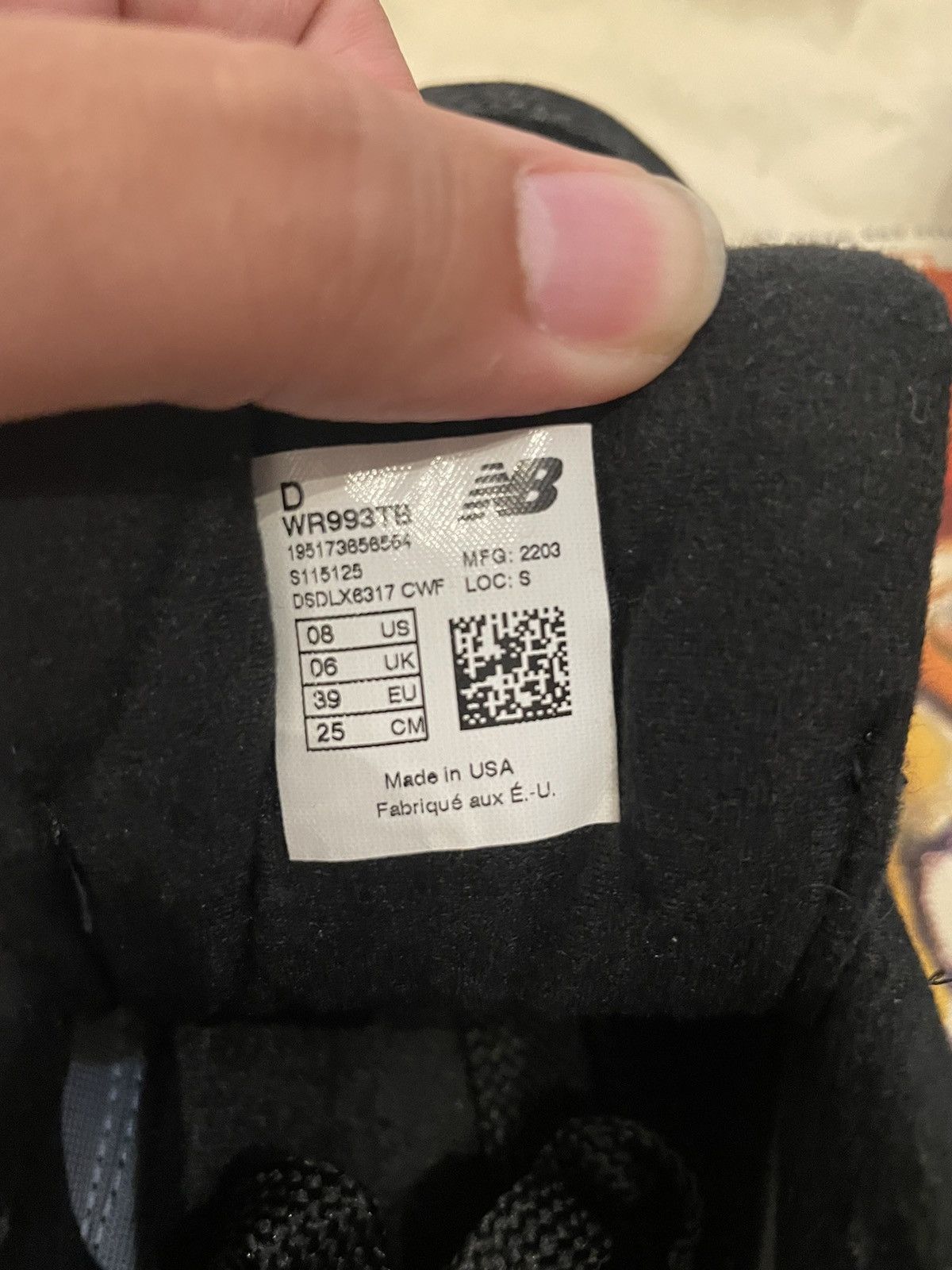 New Balance New Balance 993 Triple Black Size US 8 / IT 38 - 5 Thumbnail