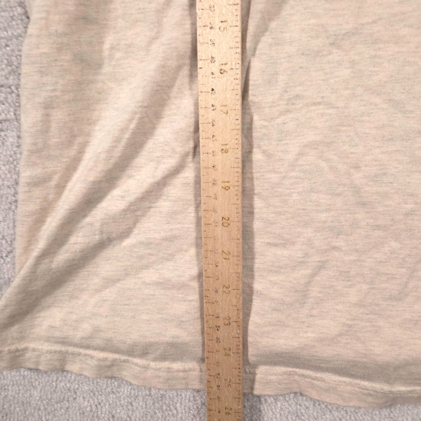 Vintage Woman Within Shirt Womens M Beige Solid Crew Neck Short Sleeve Basic Tee Top Size M / US 6-8 / IT 42-44 - 5 Thumbnail