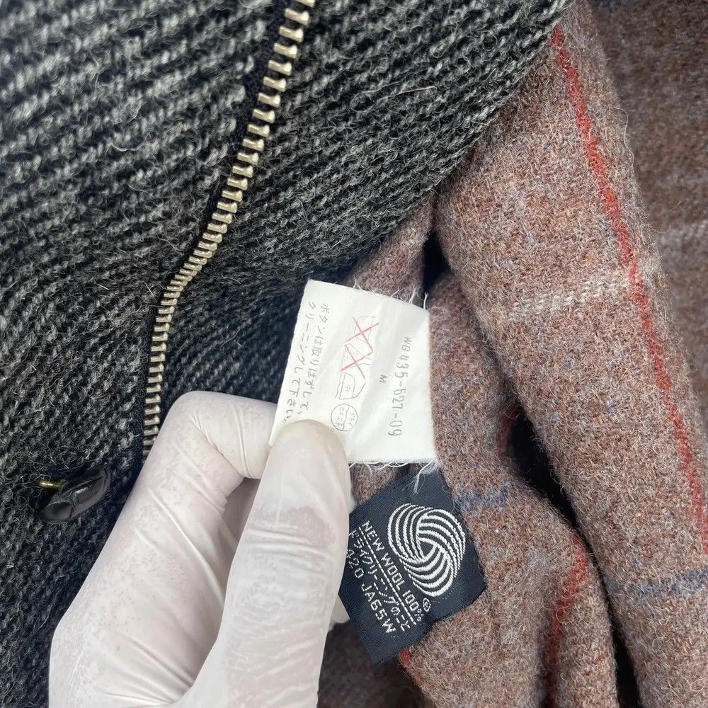 Burberry × Burberry Prorsum × Vintage VINTAGE BURBERRYS LONDON WOOL TARTAN INSIDE MIX LEATHER Size US M / EU 48-50 / 2 - 6 Thumbnail