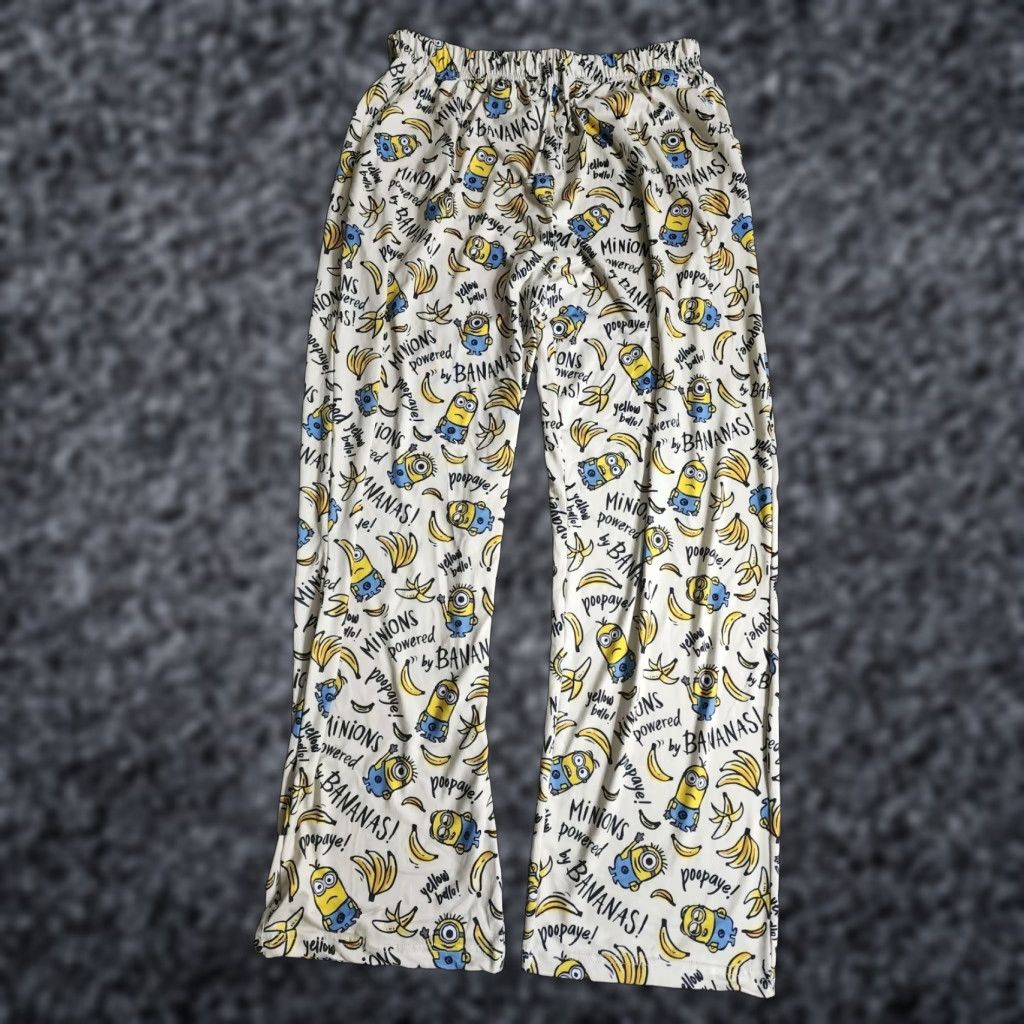 Gloverall Womens L Despicable Me Minions Soft Pajama Pants All Over Print Size 36" / US 14 / IT 50 - 1 Thumbnail