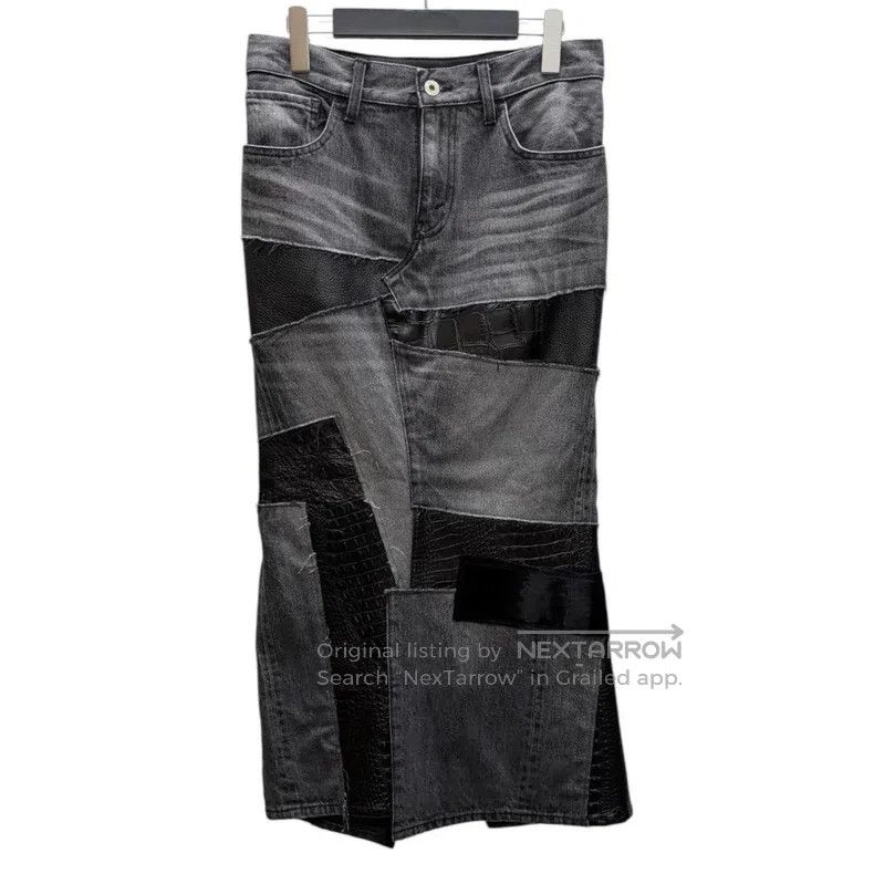 Junya Watanabe Junya Watanabe size S Denim Patchwork Skirt Size 23" - 2 Thumbnail