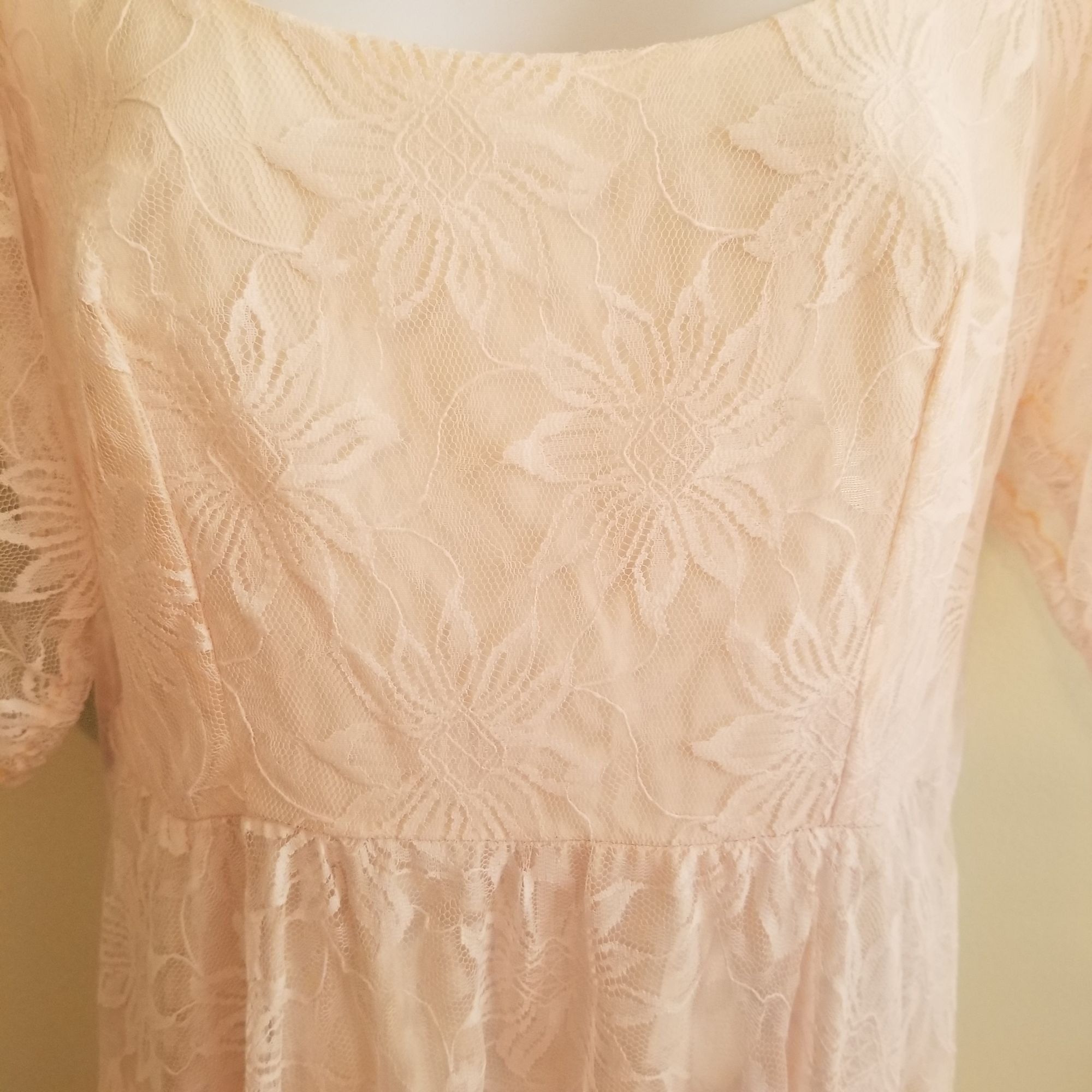 Other Alicia 7 8 Pink Floral Lace Fairy Tale Princess Dress Vintag Size M / US 6-8 / IT 42-44 - 8 Thumbnail