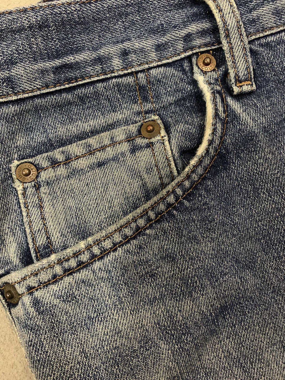 Edwin Vintage Edwin 503 Loose Fit Heavy Distressed Grunge Jeans Size US 32 / EU 48 - 5 Thumbnail