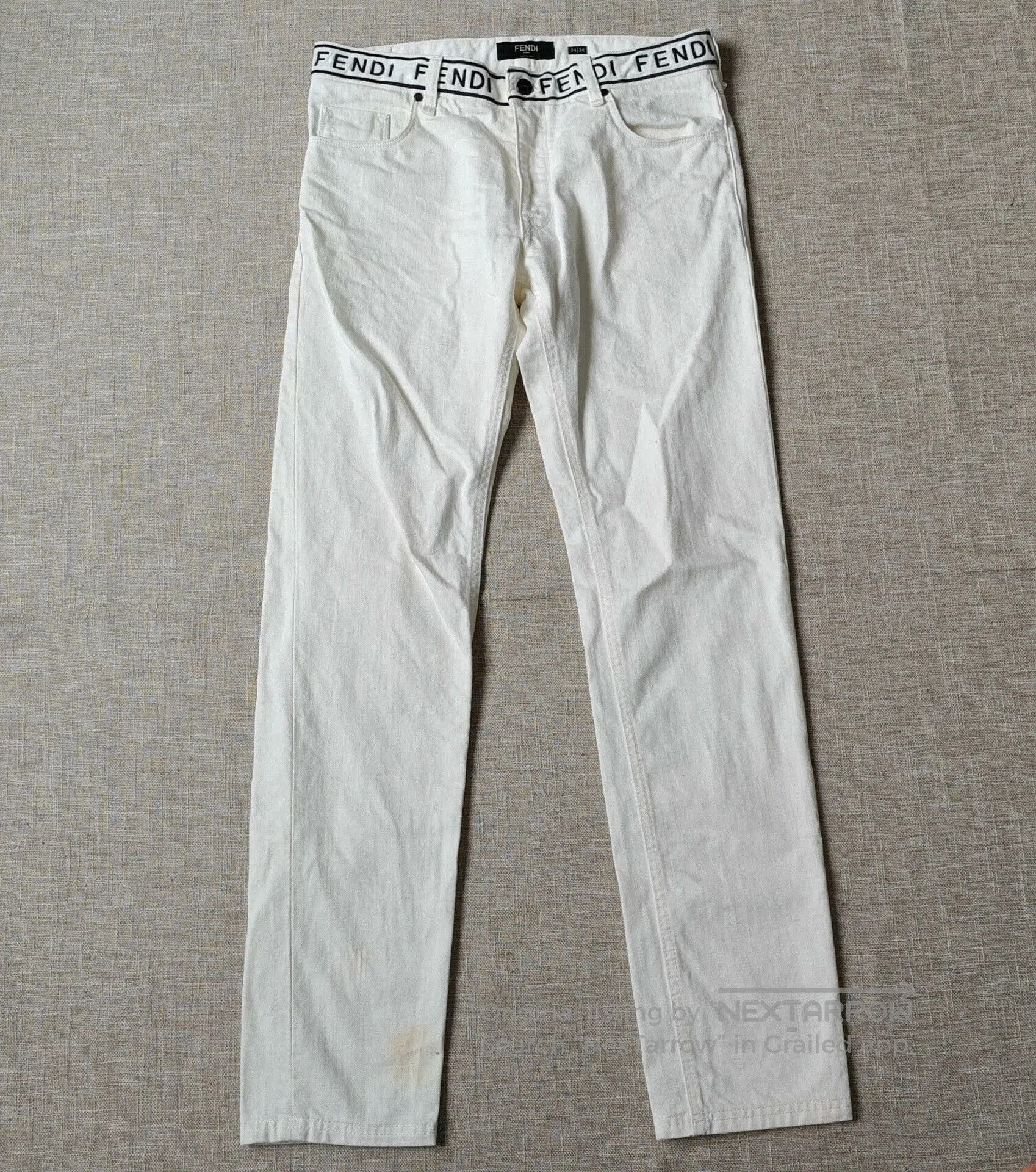 Fendi Fendi Men's White Casual Jeans. Size US 34 / EU 50 - 1 Thumbnail