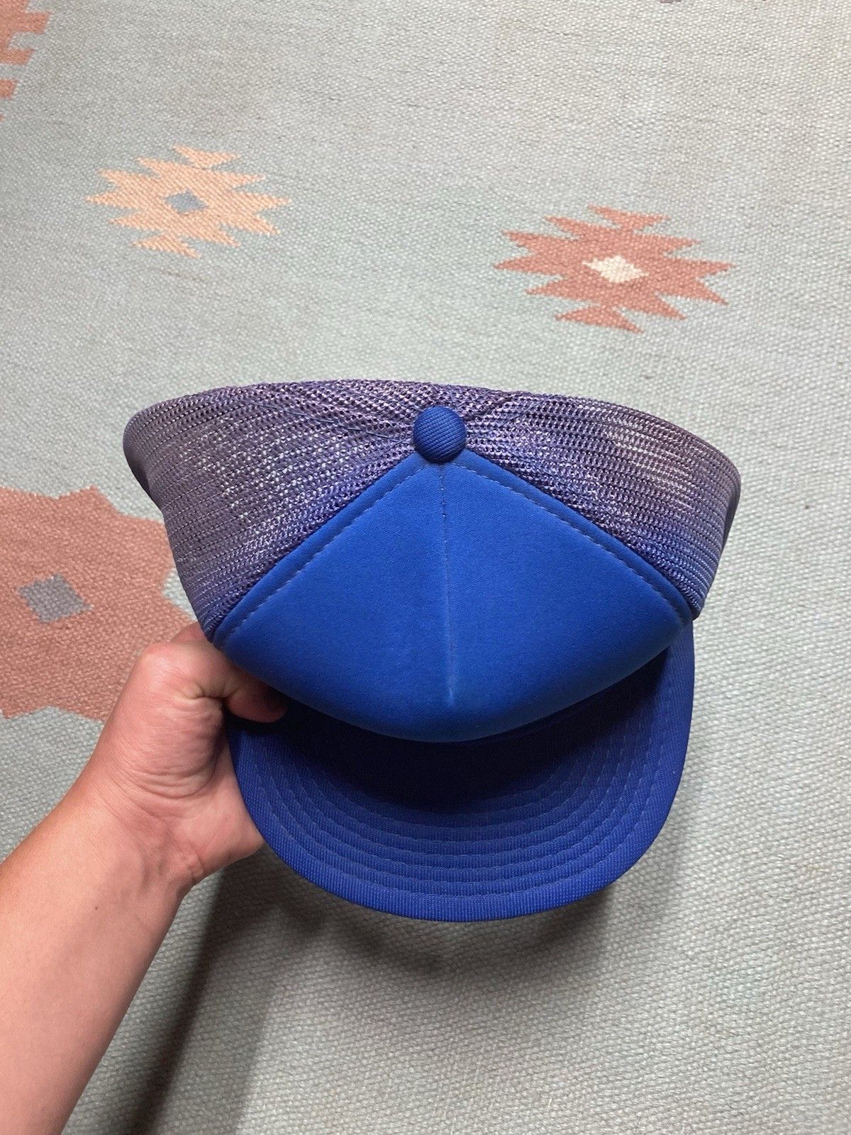 Vintage Vintage trucker hat Olofsson machine tools SnapBack blue Size ONE SIZE - 3 Thumbnail