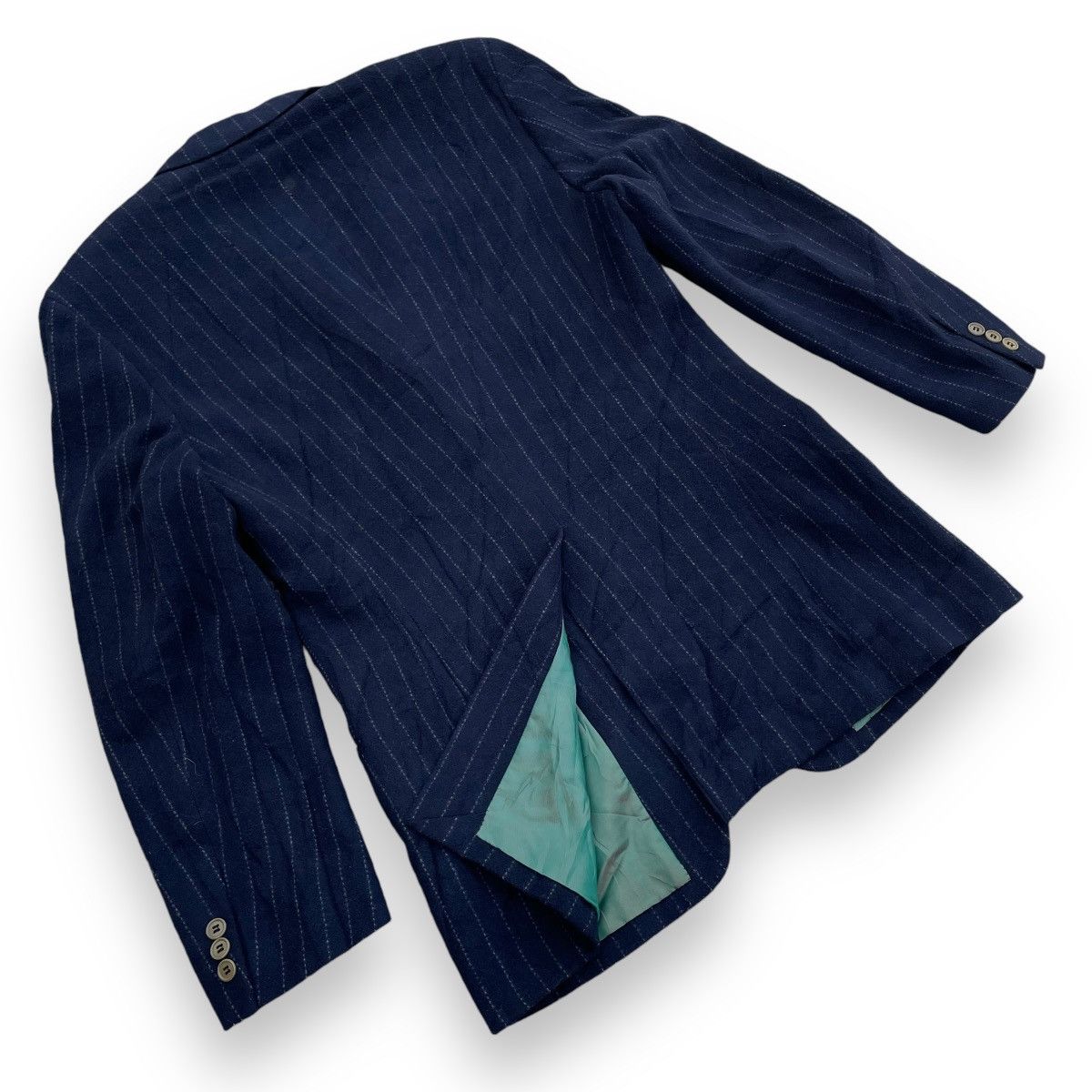 Paul Smith × Vintage PAUL SMITH LONDON STRIPES PADDED WOOL BLAZER JACKET Size US M / EU 48-50 / 2 - 6 Thumbnail