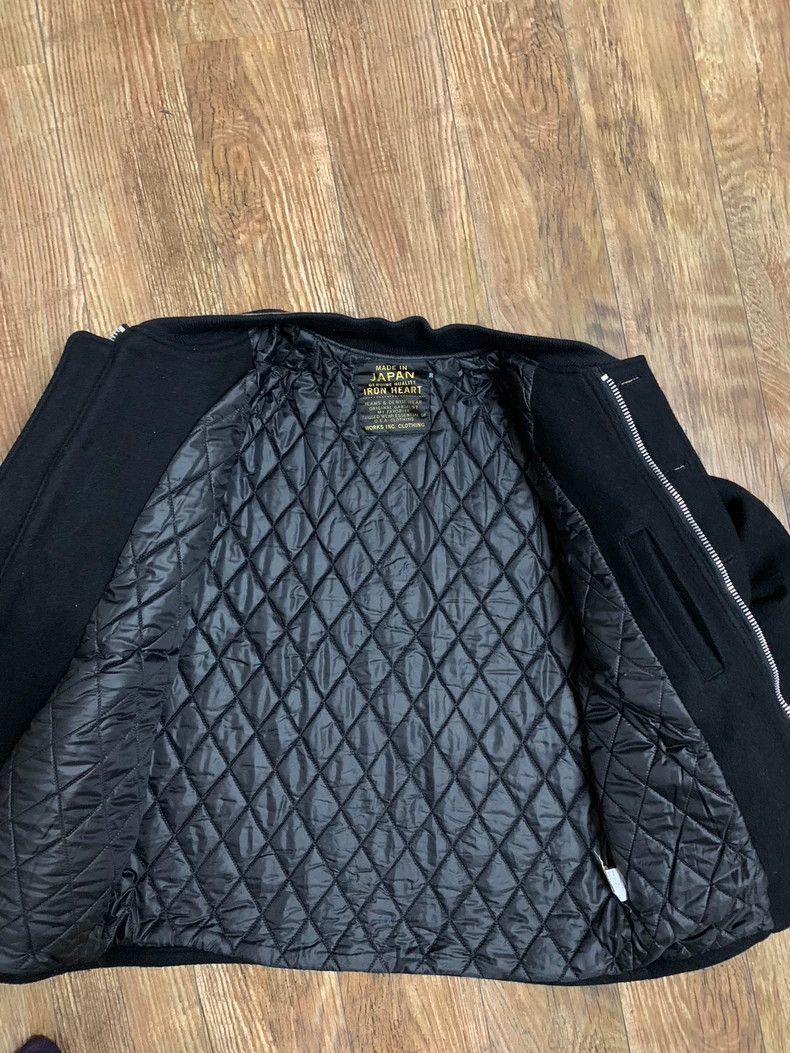 Iron Heart Iron Heart Wool lined cotton baseball jacket Size US L / EU 52-54 / 3 - 5 Thumbnail