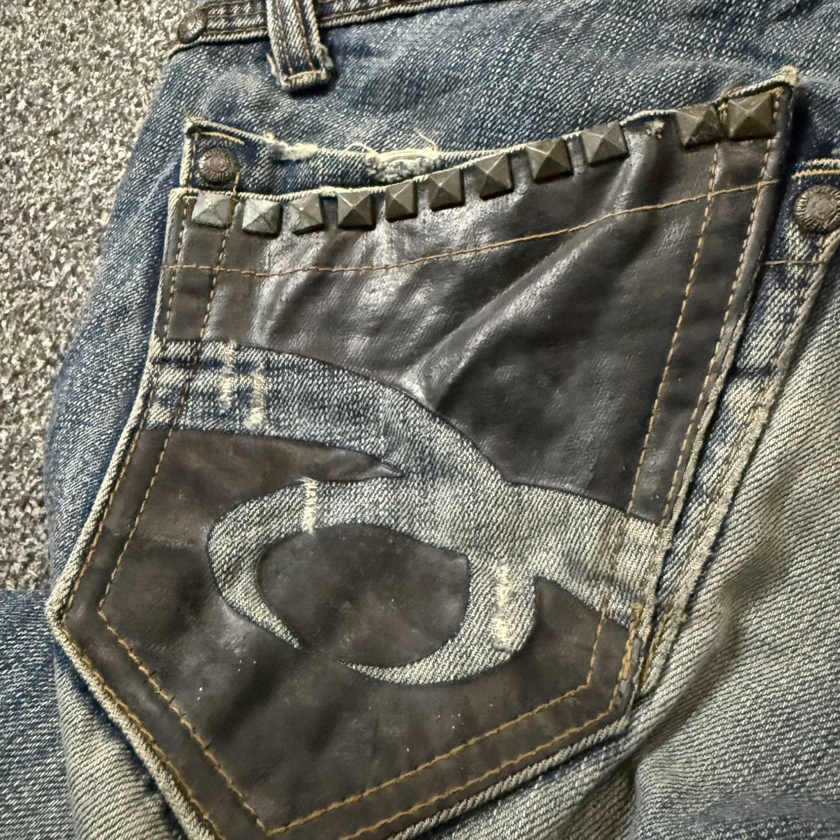 If Six Was Nine 🇯🇵🔥 Japanese Seditionaries LGB Ripped Paint Denim Size US 30 / EU 46 - 11 Thumbnail