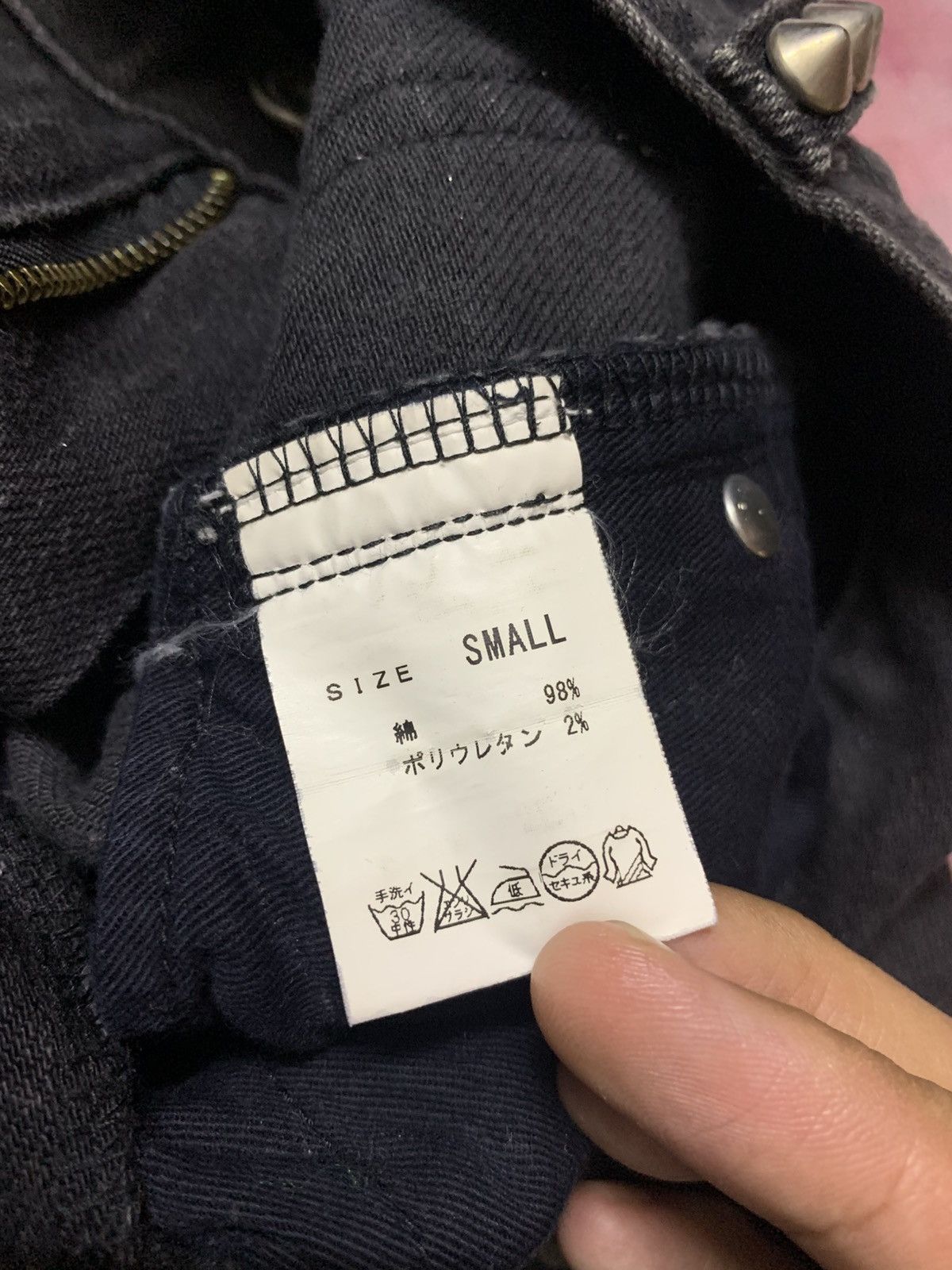 Le Grande Bleu (L.G.B.) Japanese Brand Z VARGAS Goth Punk Vkei Skinny Denim Size US 29 - 10 Thumbnail