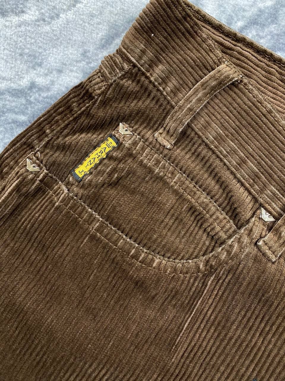 Armani Vintage Armani Jeans Denim Corduroy Pants Big Logo Men Size US 36 / EU 52 - 10 Thumbnail