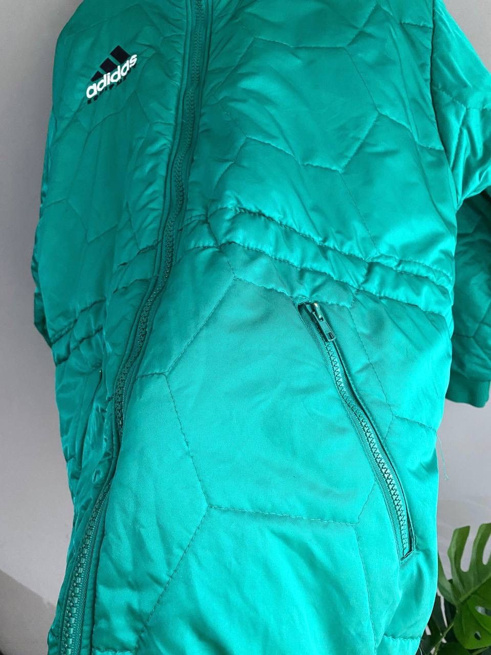 Adidas Vintage Adidas Equipment 90s Men's Green Quilted Jacket, M Size US M / EU 48-50 / 2 - 12 Thumbnail