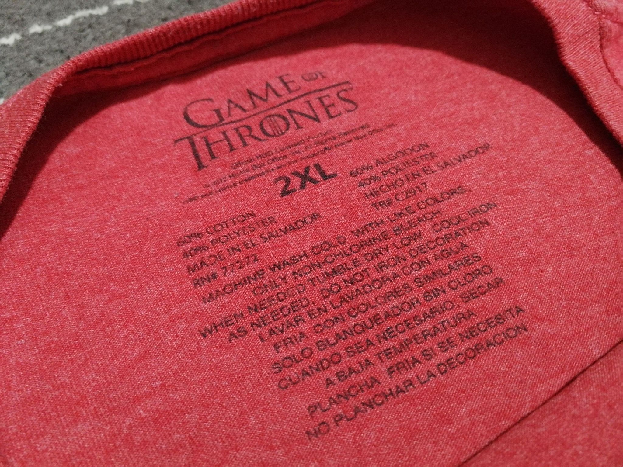 Optic Gaming Game of thrones 2017 tee XL 1879 Size US XL / EU 56 / 4 - 3 Thumbnail