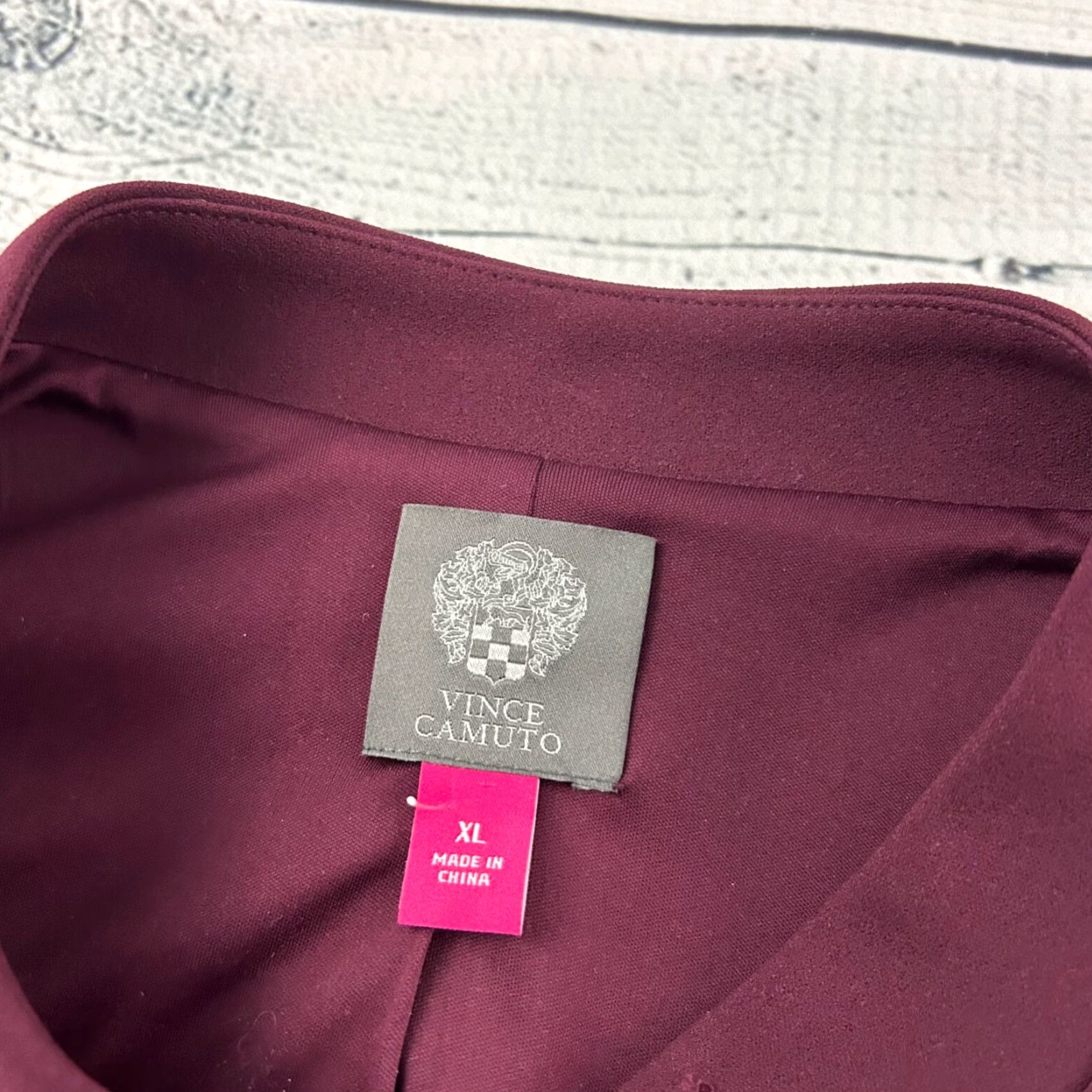 Vince Camuto **Vince Camuto Women's XL Full Zip Blazer Jacket Red** New title: **Vince Camuto Women's XL Full Zip Blazer Jacket Red** Size XL / US 12-14 / IT 48-50 - 2 Thumbnail