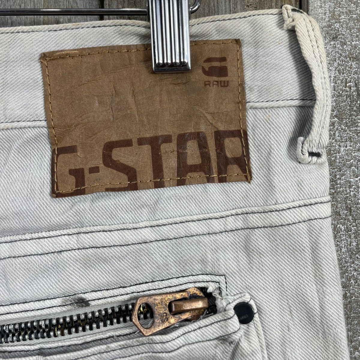 G-Star × Vintage Vintage Gstar Light Wash Jeans Size US 33 - 10 Thumbnail