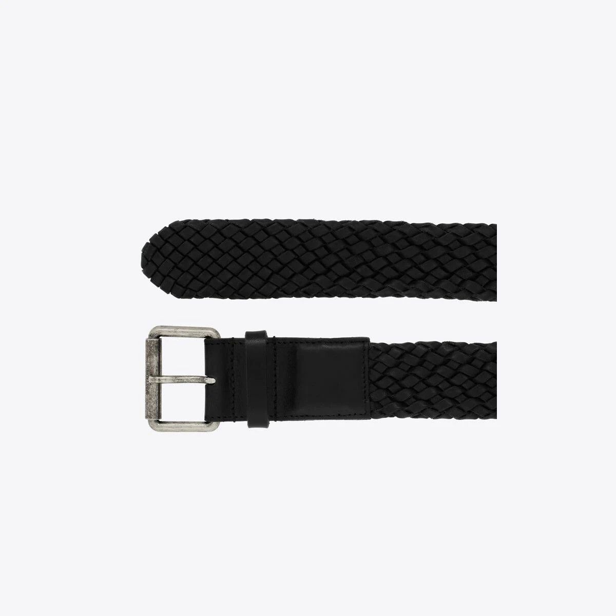 Saint Laurent Paris o1s1wg110724 Size: 85 / Motorcycle Buckle Vegetable Leather Size 32 - 4 Thumbnail