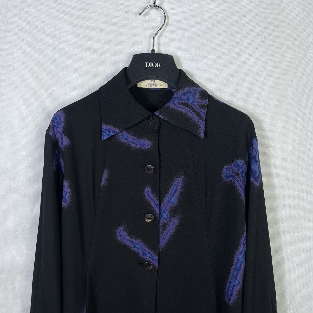 Givenchy × Vintage Rare Givenchy Abstract Art Blouse Shirt Size XS / US 0-2 / IT 36-38 - 3 Thumbnail