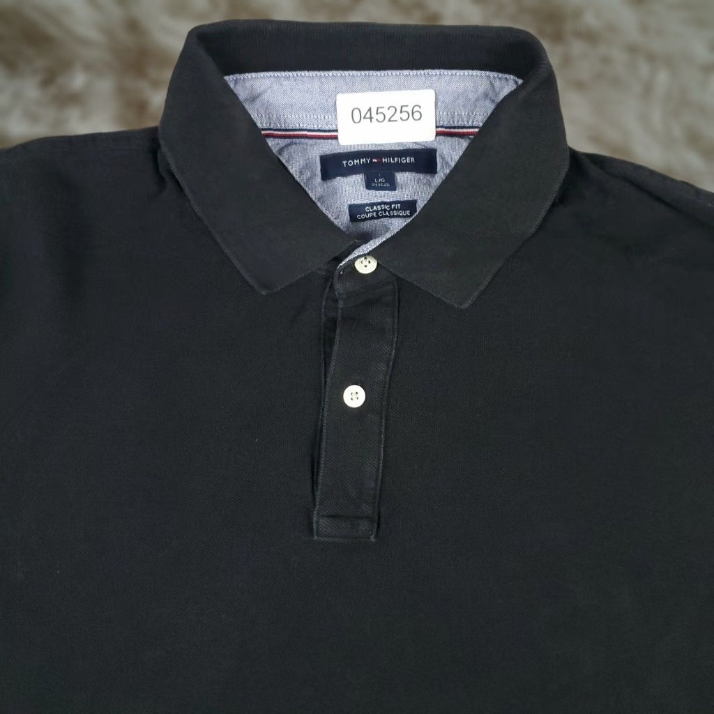 Tommy Hilfiger Tommy Hilfiger Black Polo Shirt Mens Large Short Sleeve Casual Activewear Size US L / EU 52-54 / 3 - 1 Thumbnail