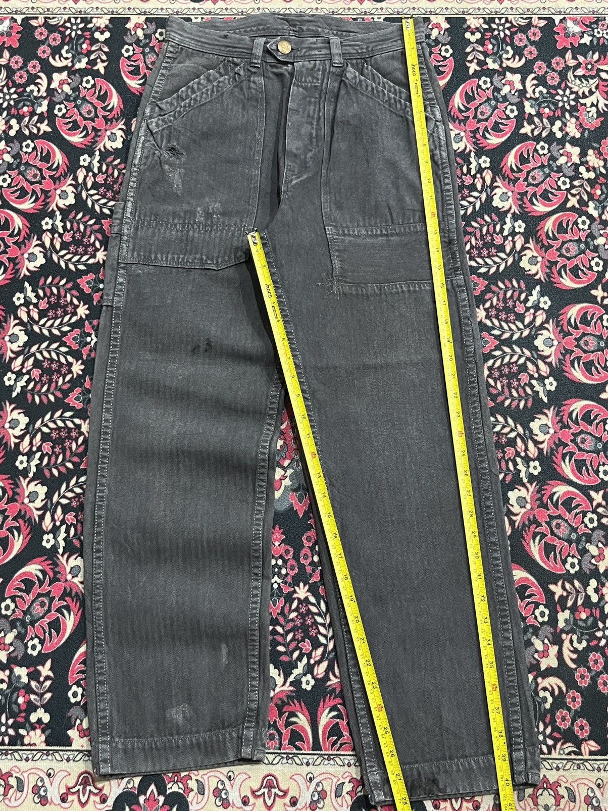 Carhartt Vintage Japan RNA Inc. Grey Carpenter Distressed Pocket Pant Size US 28 / EU 44 - 12 Thumbnail