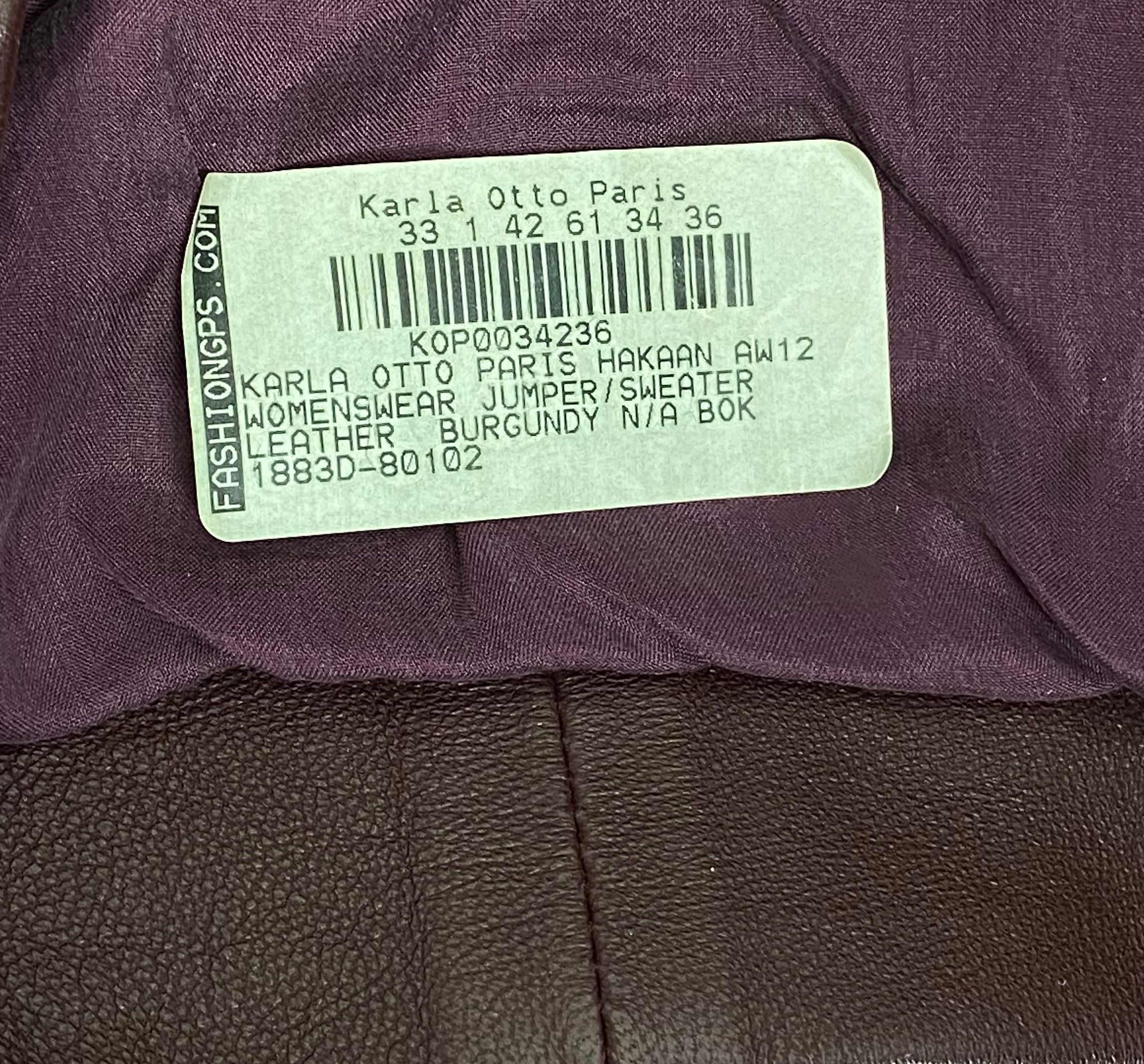 Designer HAKAAN genuine leather structure womens jacket size 34 Size XS / US 0-2 / IT 36-38 - 11 Thumbnail