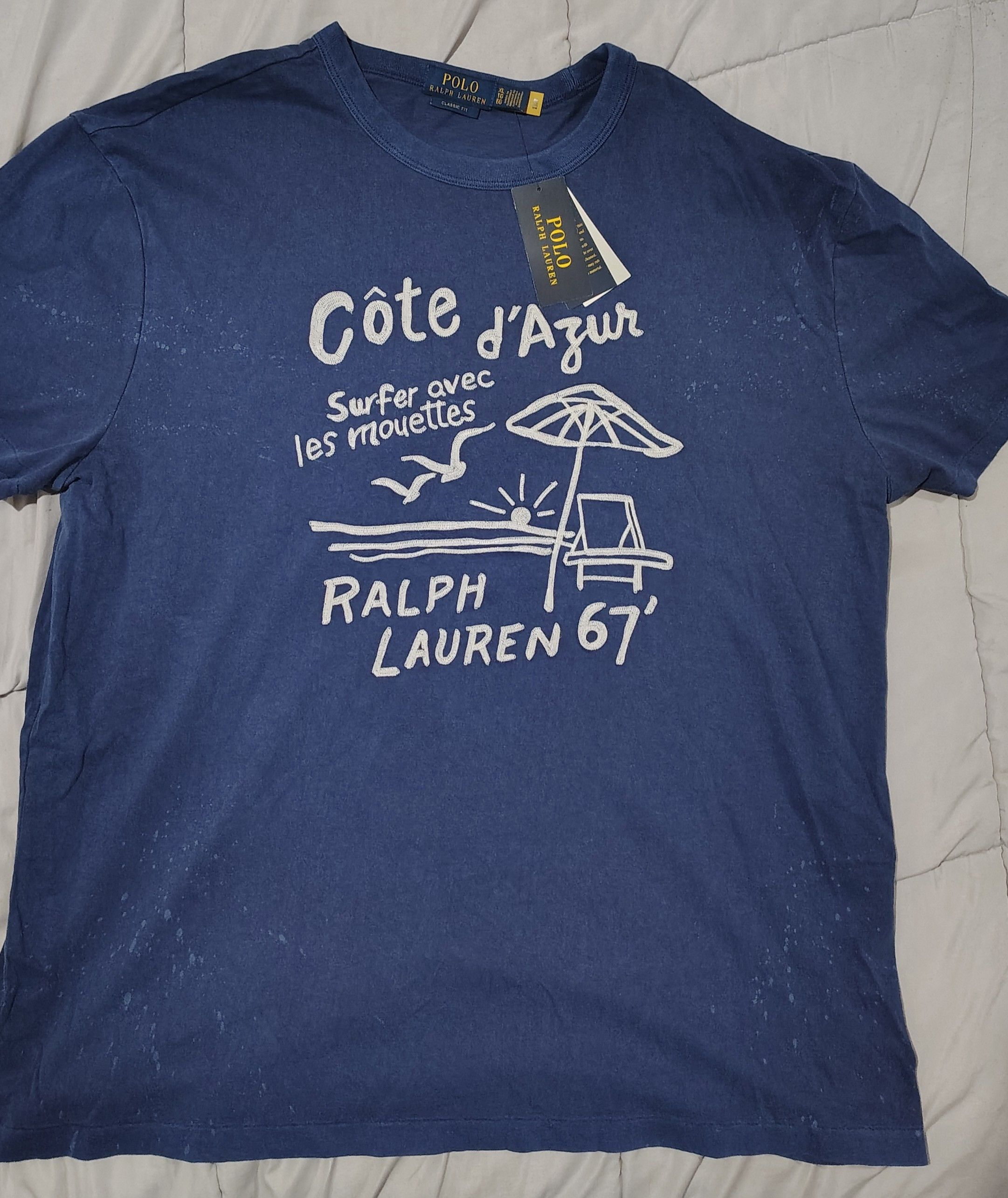 Polo Ralph Lauren Polo Ralph Lauren Côte d’Azur Graphic Tee XL BNWT Size US XL / EU 56 / 4 - 1 Thumbnail